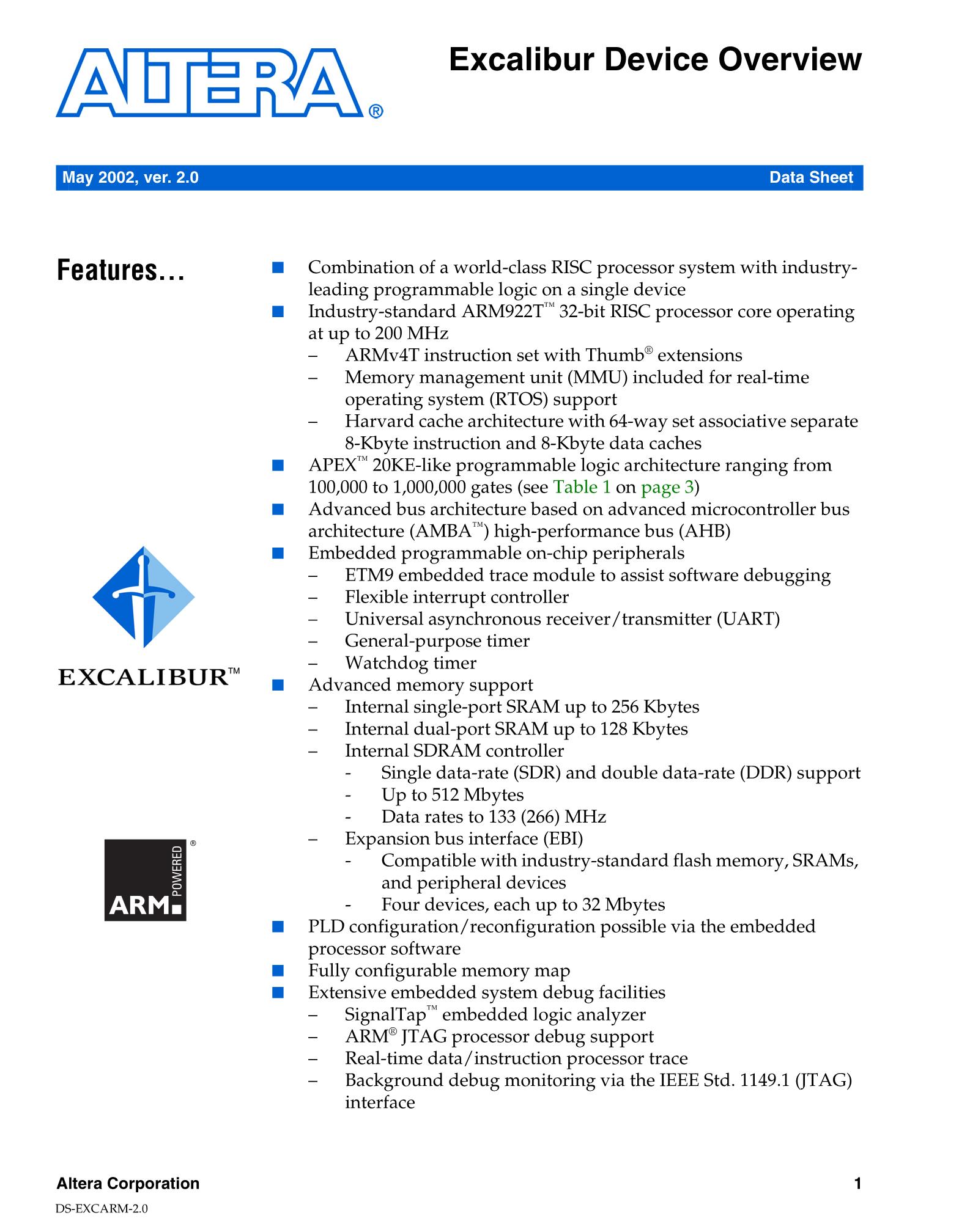 EPXA1F484C2ES's pdf picture 1