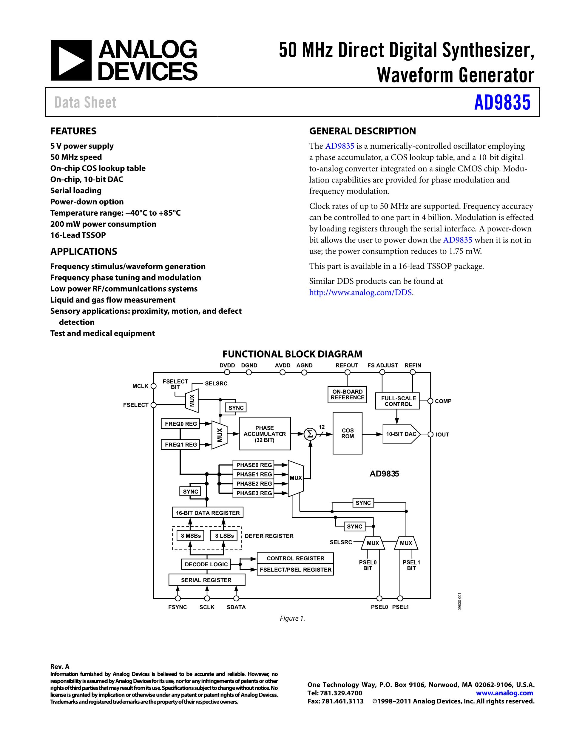AD9835BRU's pdf picture 1
