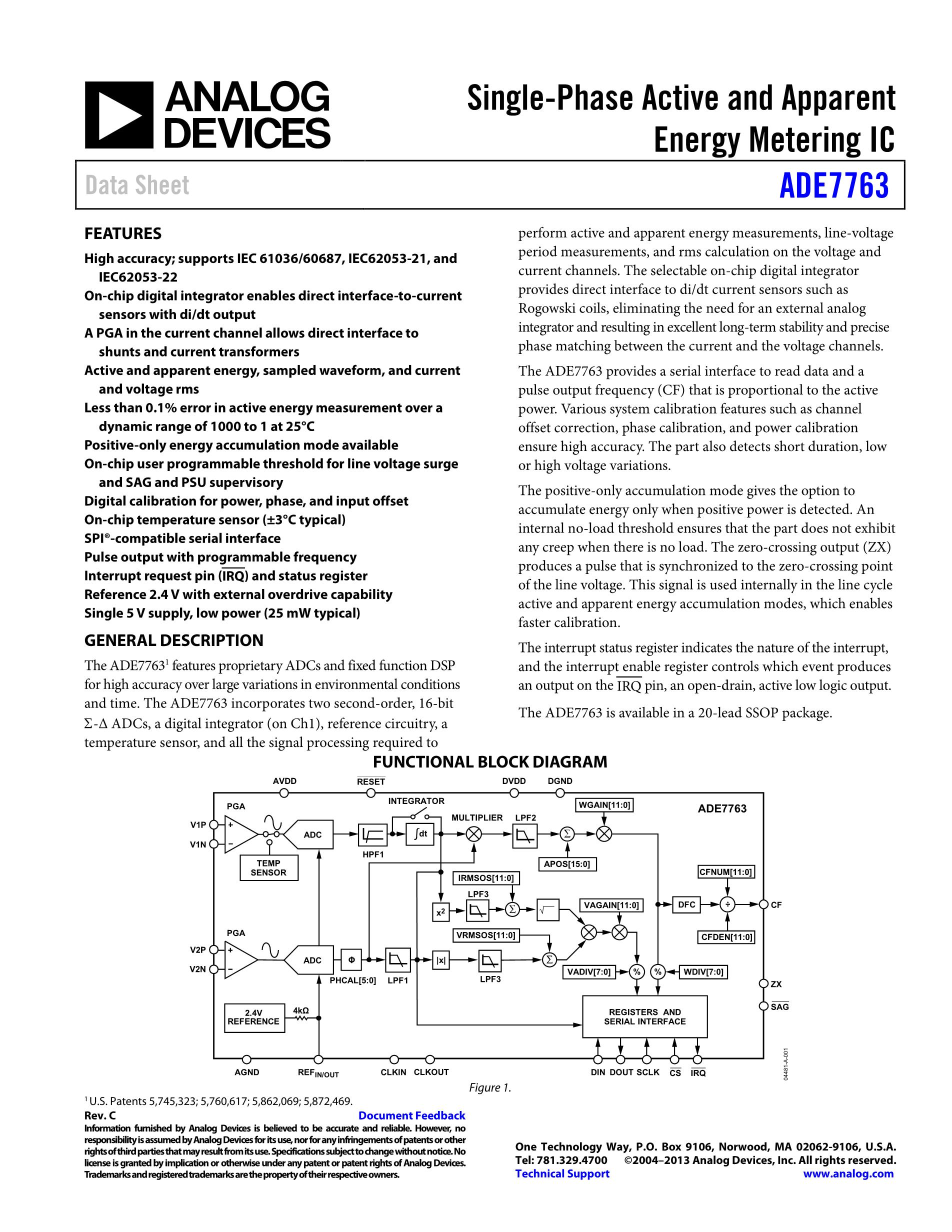 ADE7761BARSZ-RL's pdf picture 1