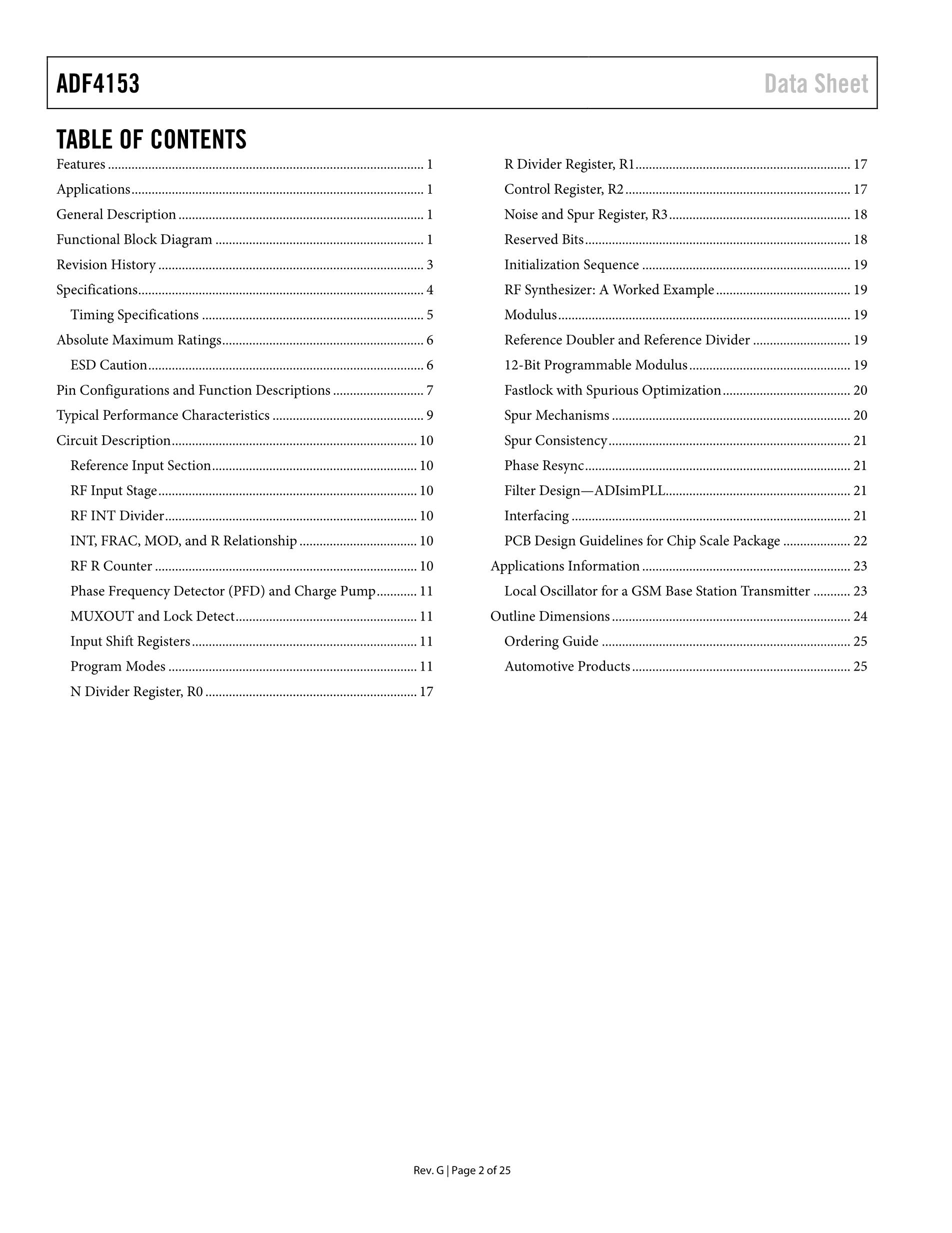 ADF4153BRU's pdf picture 3