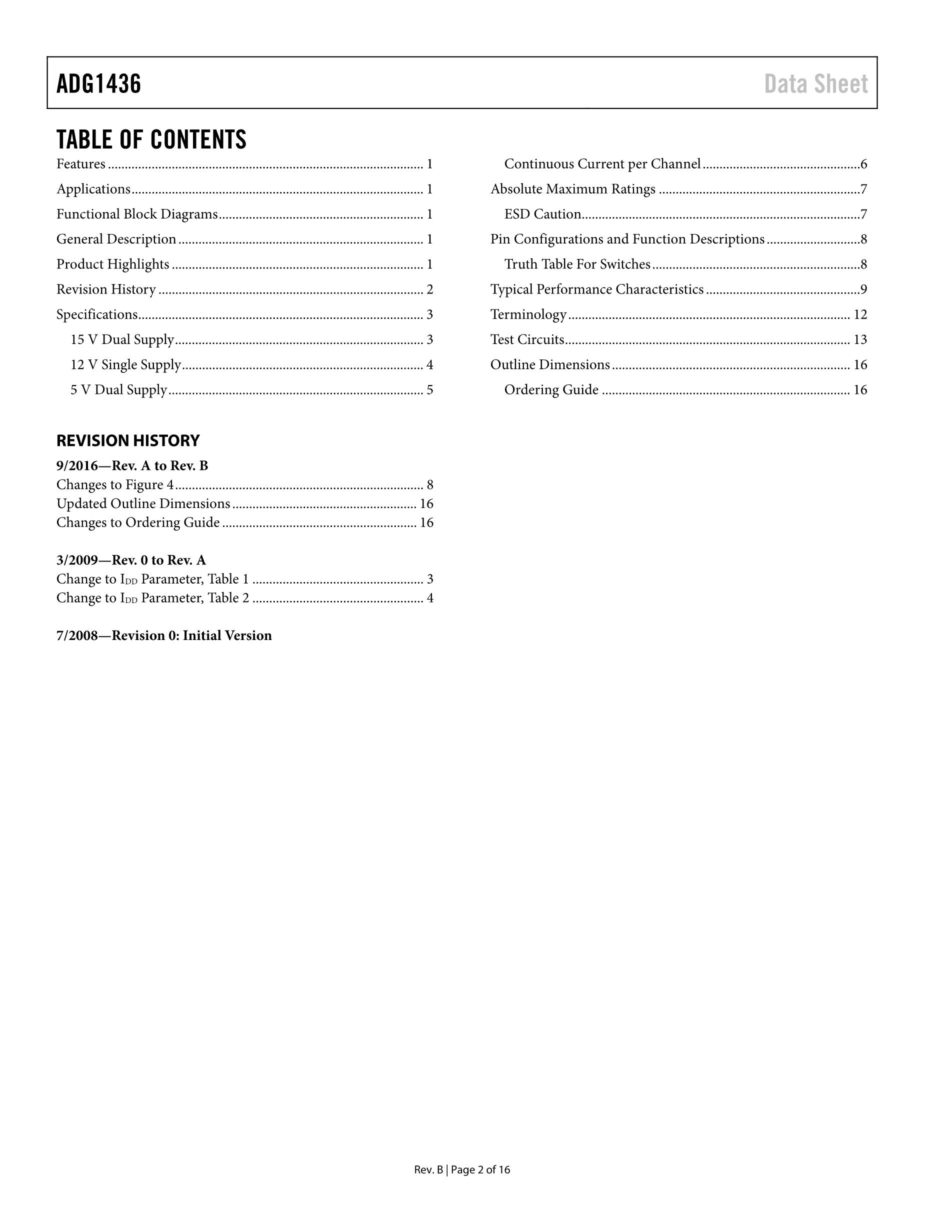 ADG1433YRUZ IC SWITCH TRIPLE SPDT 16TSSOP 's pdf picture 3