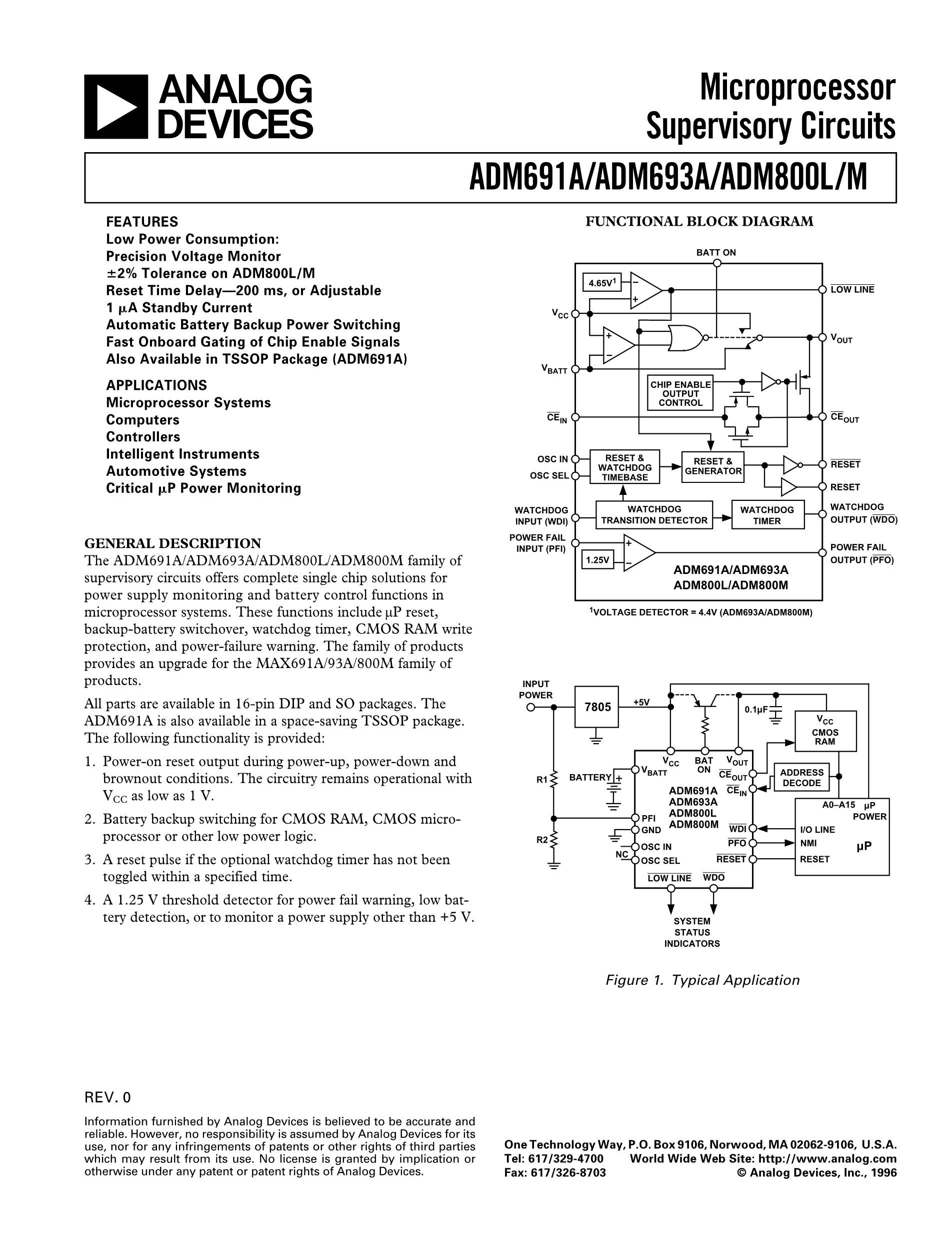 ADM691AARNZ's pdf picture 1