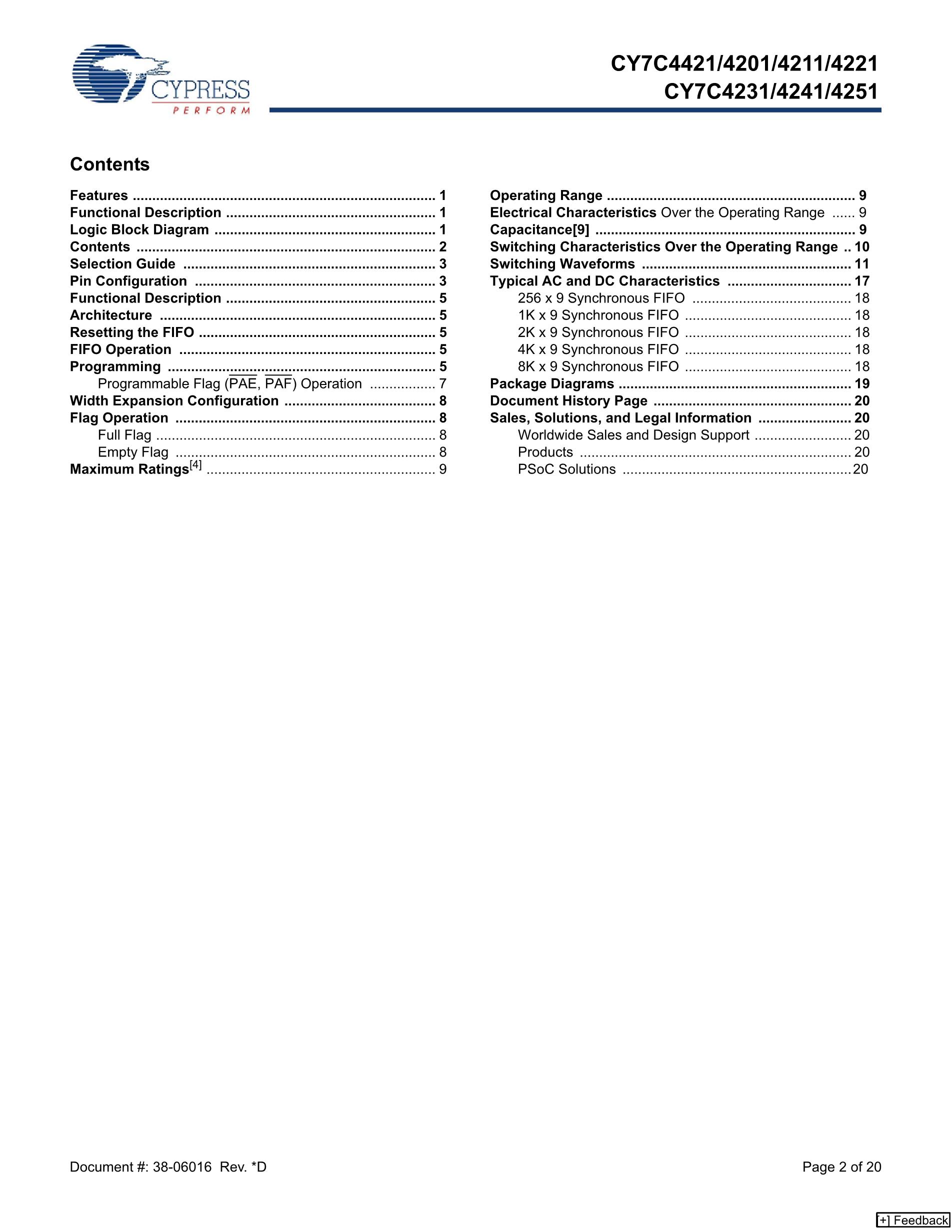 CY7C4275-15ASC's pdf picture 2