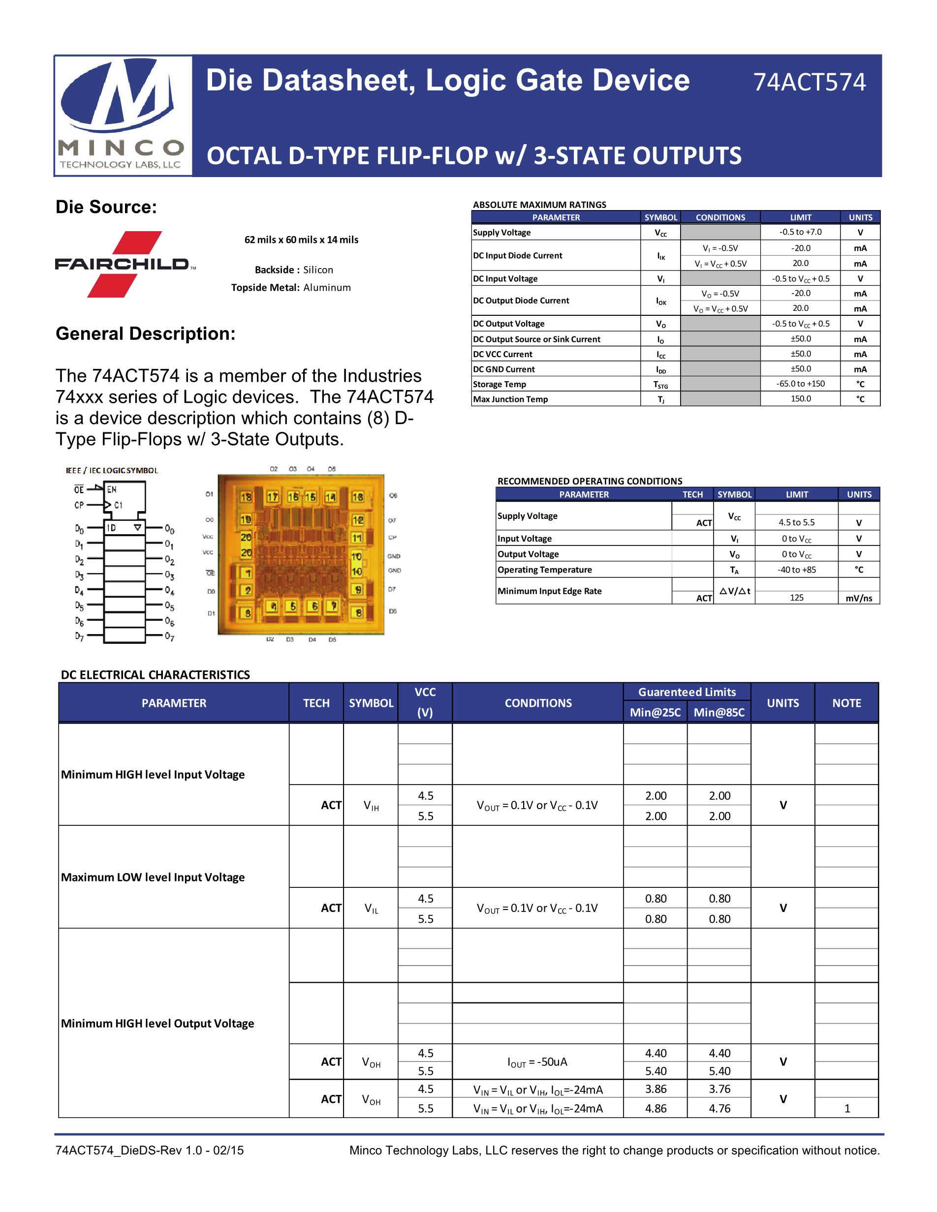74ACT574PC's pdf picture 1