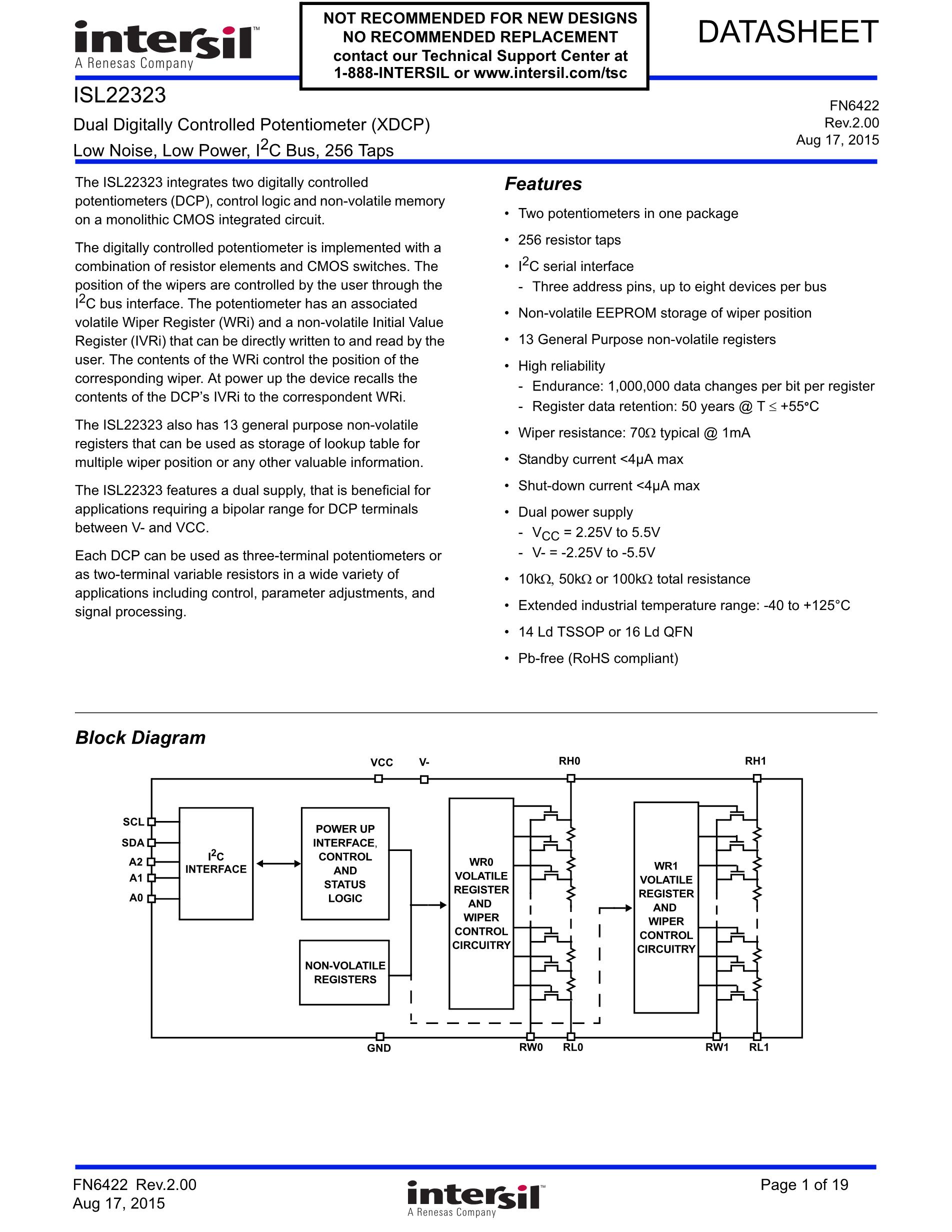 ISL22316UFRT10Z's pdf picture 1