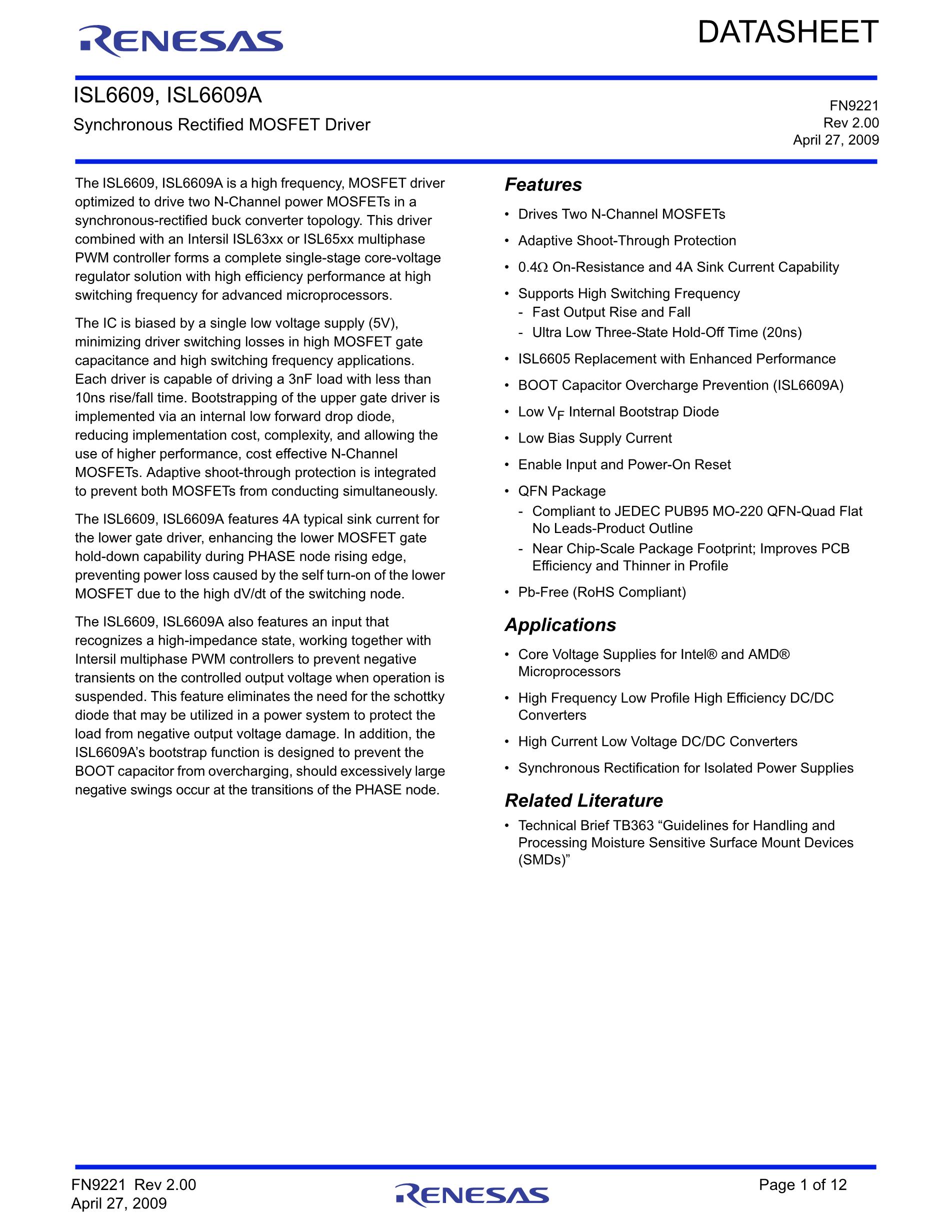 ISL6605IB's pdf picture 1
