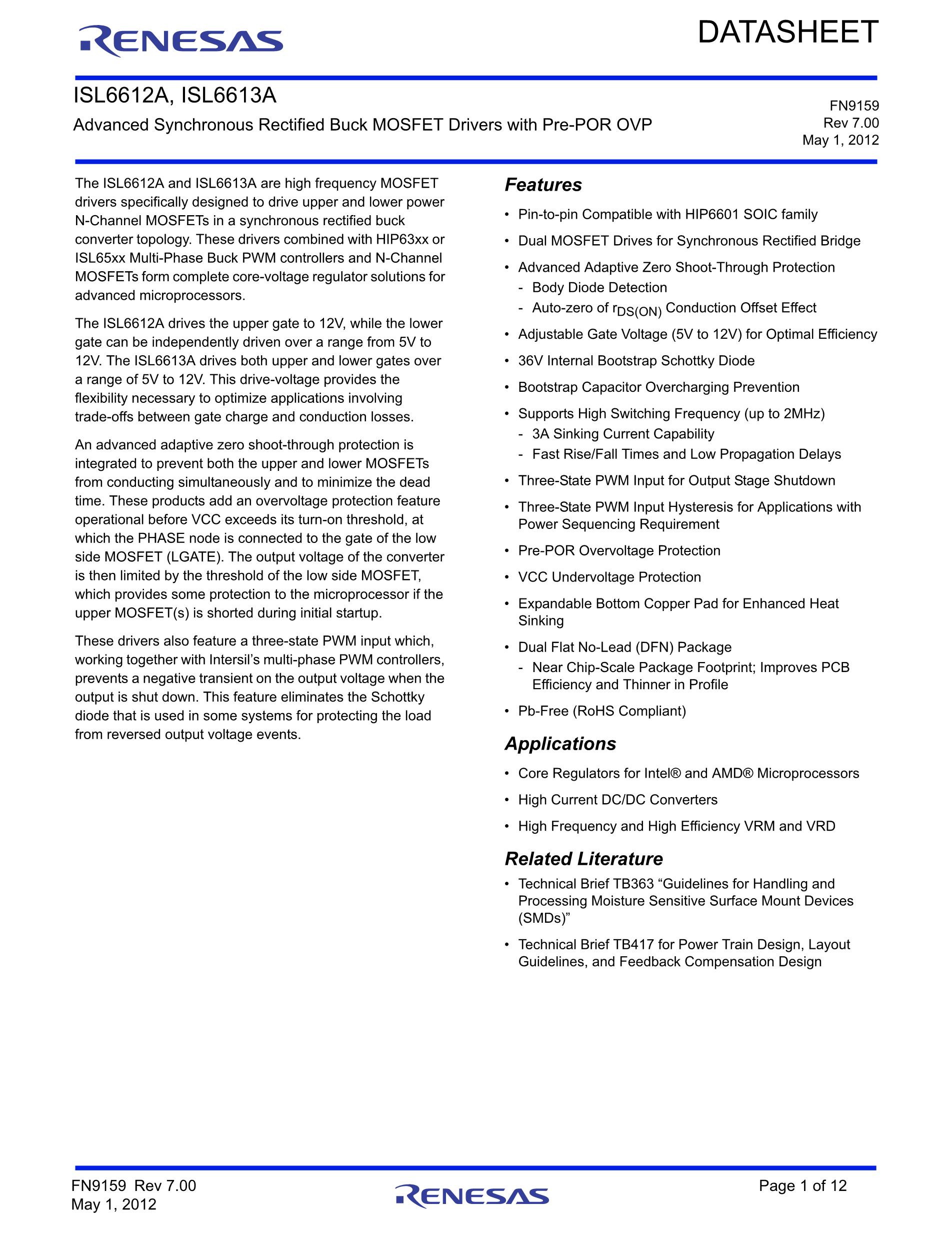 ISL6614ACBZ-T's pdf picture 1