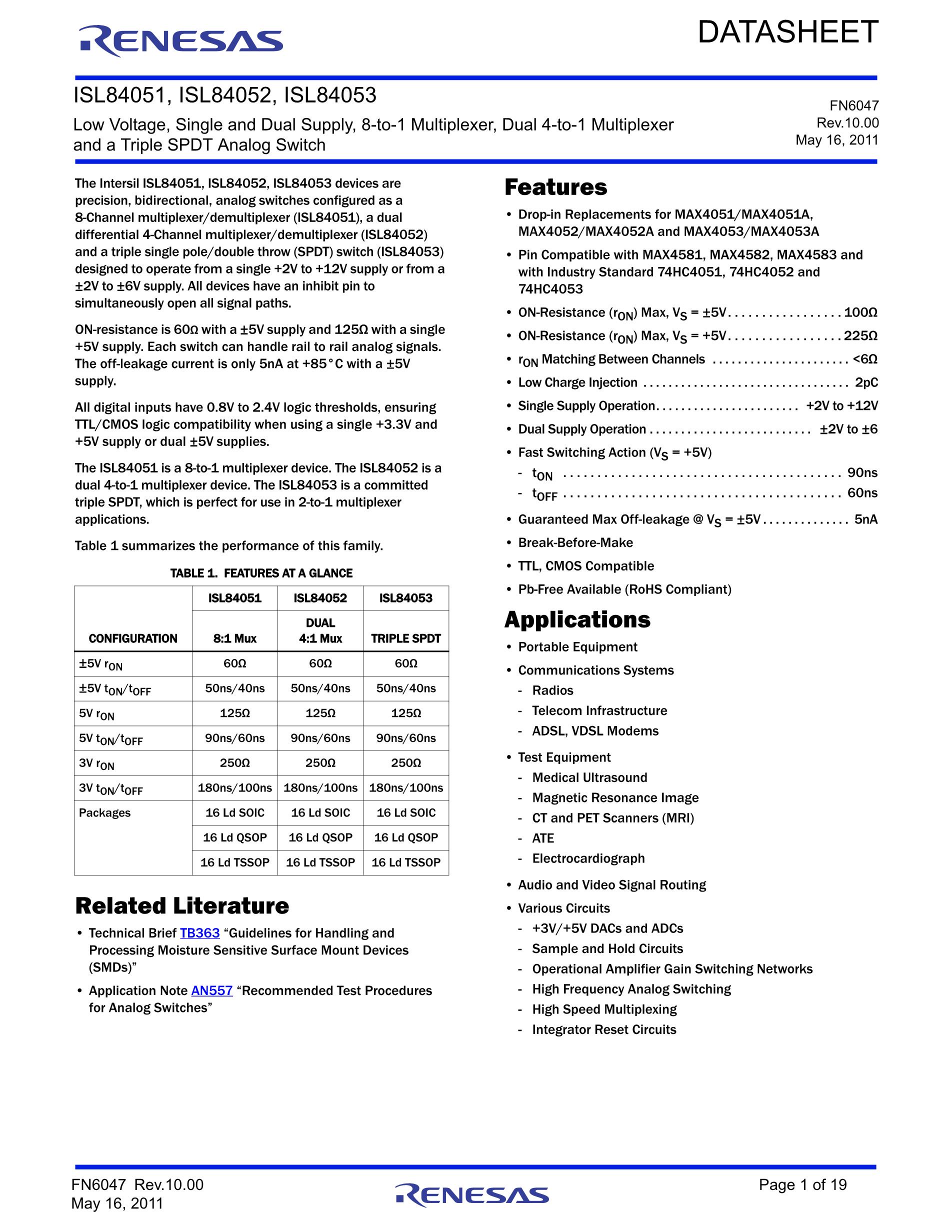 ISL84053IB's pdf picture 1