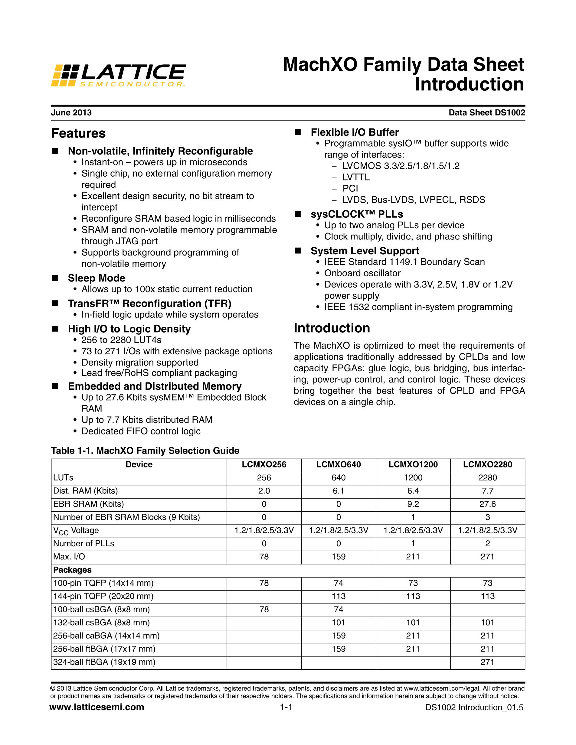 LCMXO640E-5MN132C's pdf picture 2