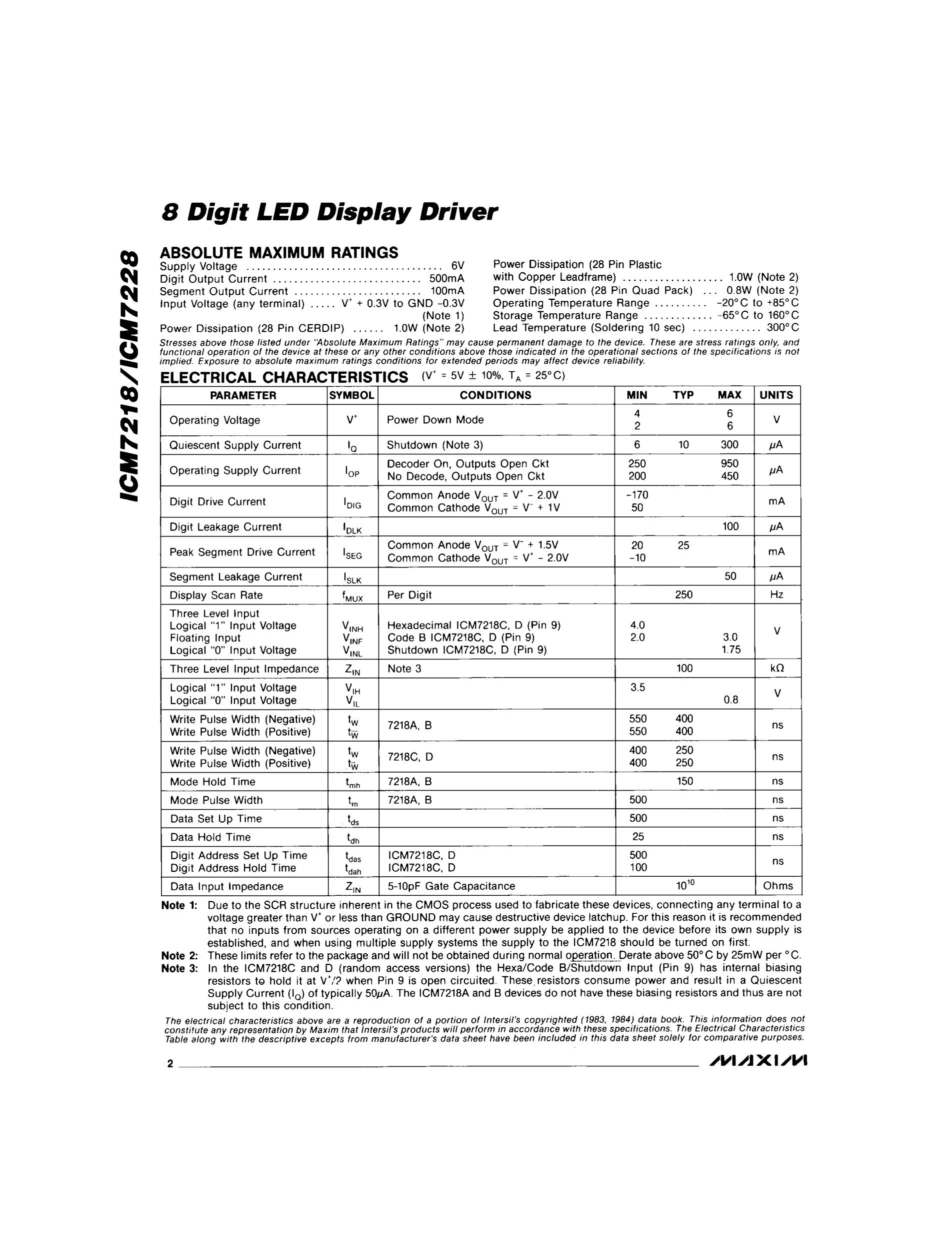 ICM7217BIPI's pdf picture 2