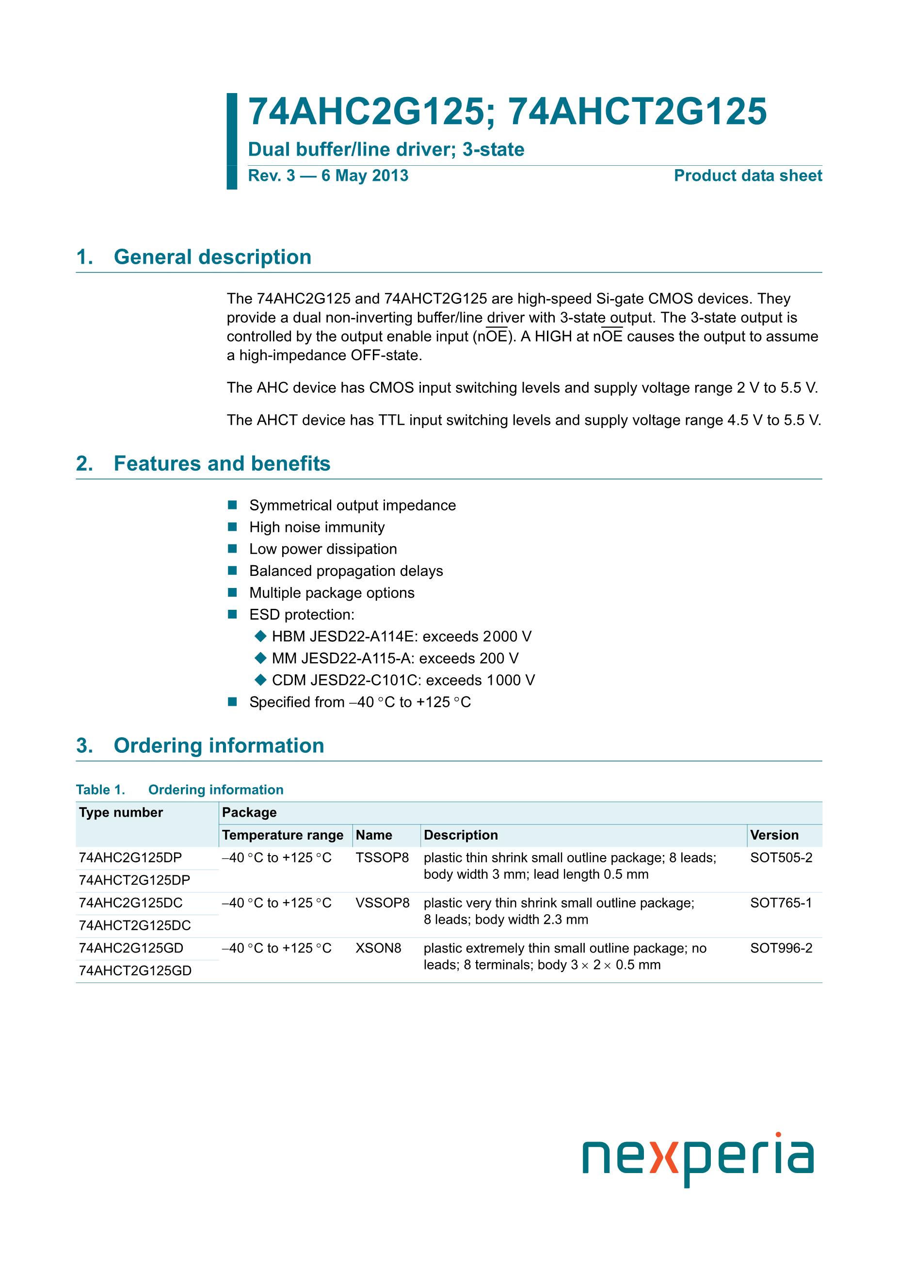 74AHCT1G08W5-7's pdf picture 1