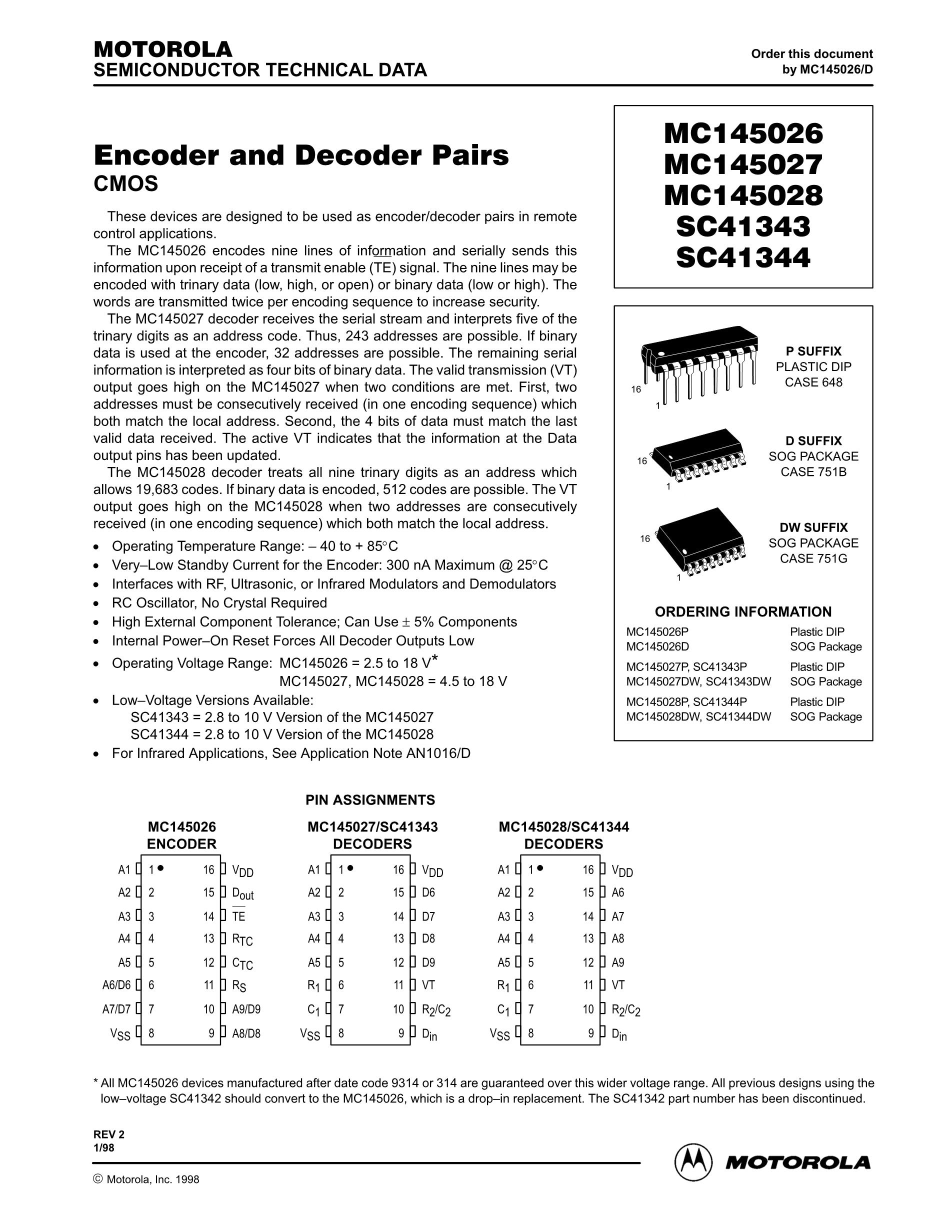 MC14504BDTG's pdf picture 1