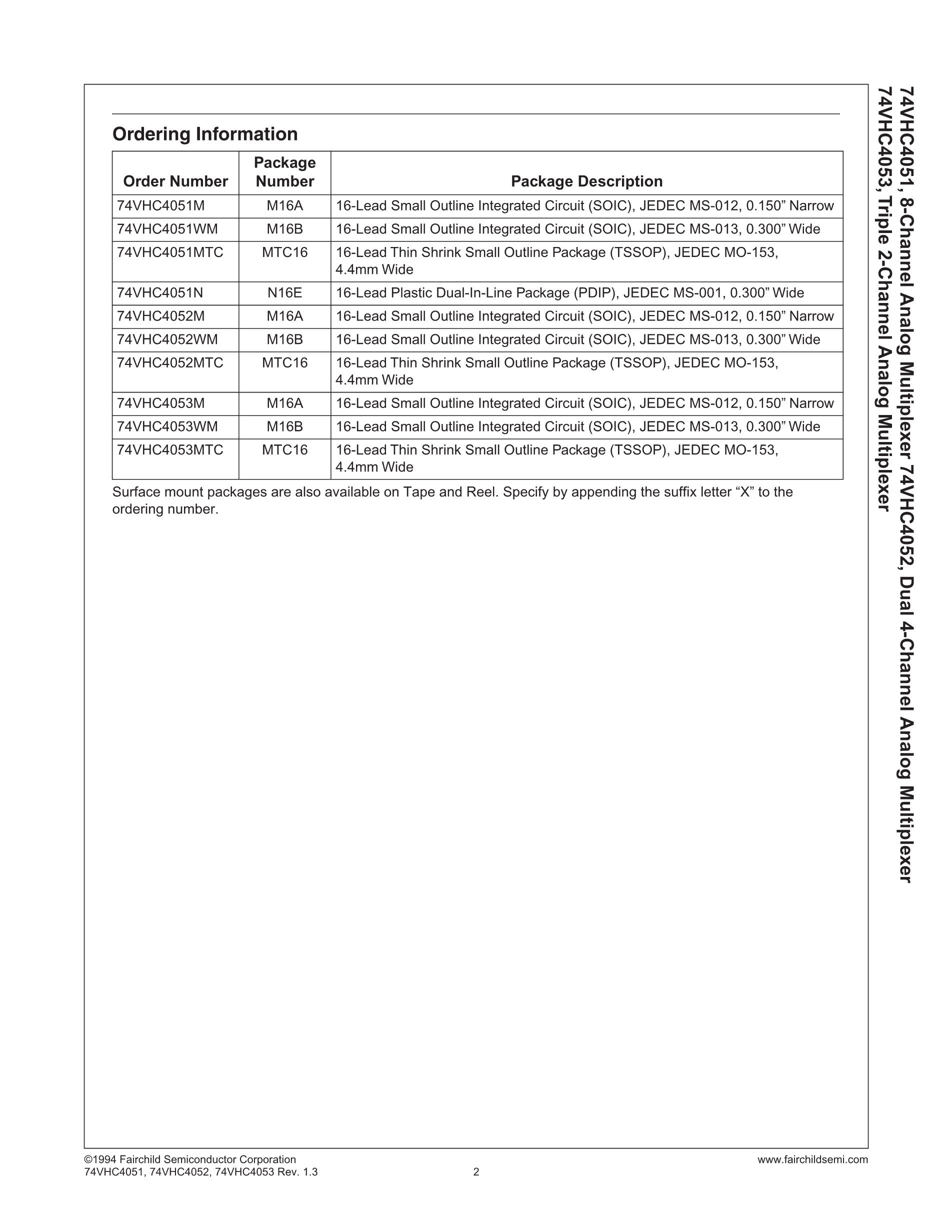 74VHC4051AFT's pdf picture 2