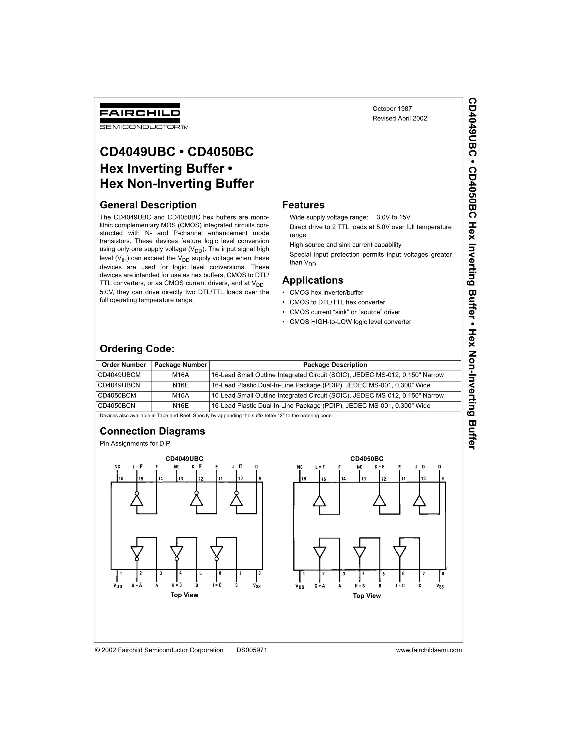 CD4049UB's pdf picture 1