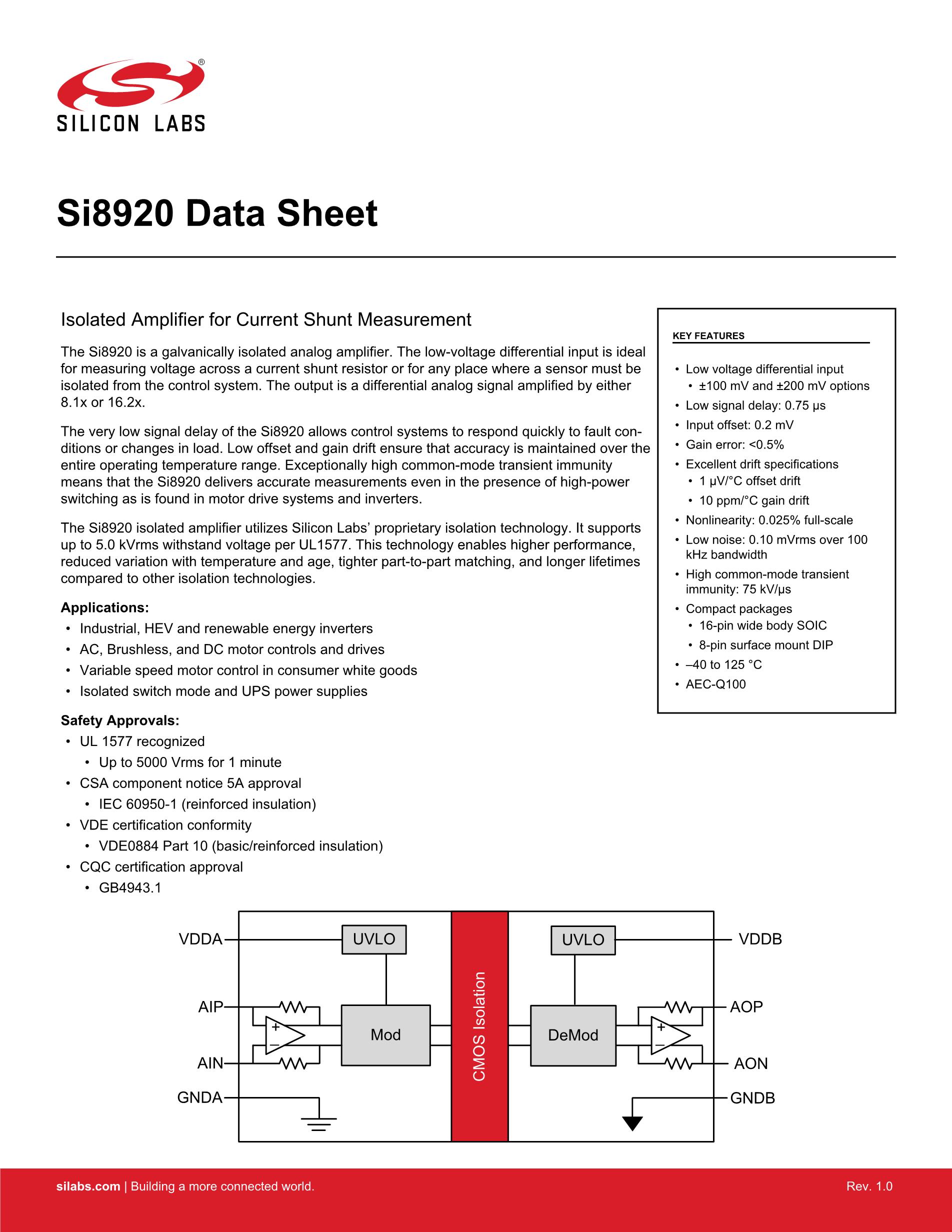 SI8920AD-ISR's pdf picture 1