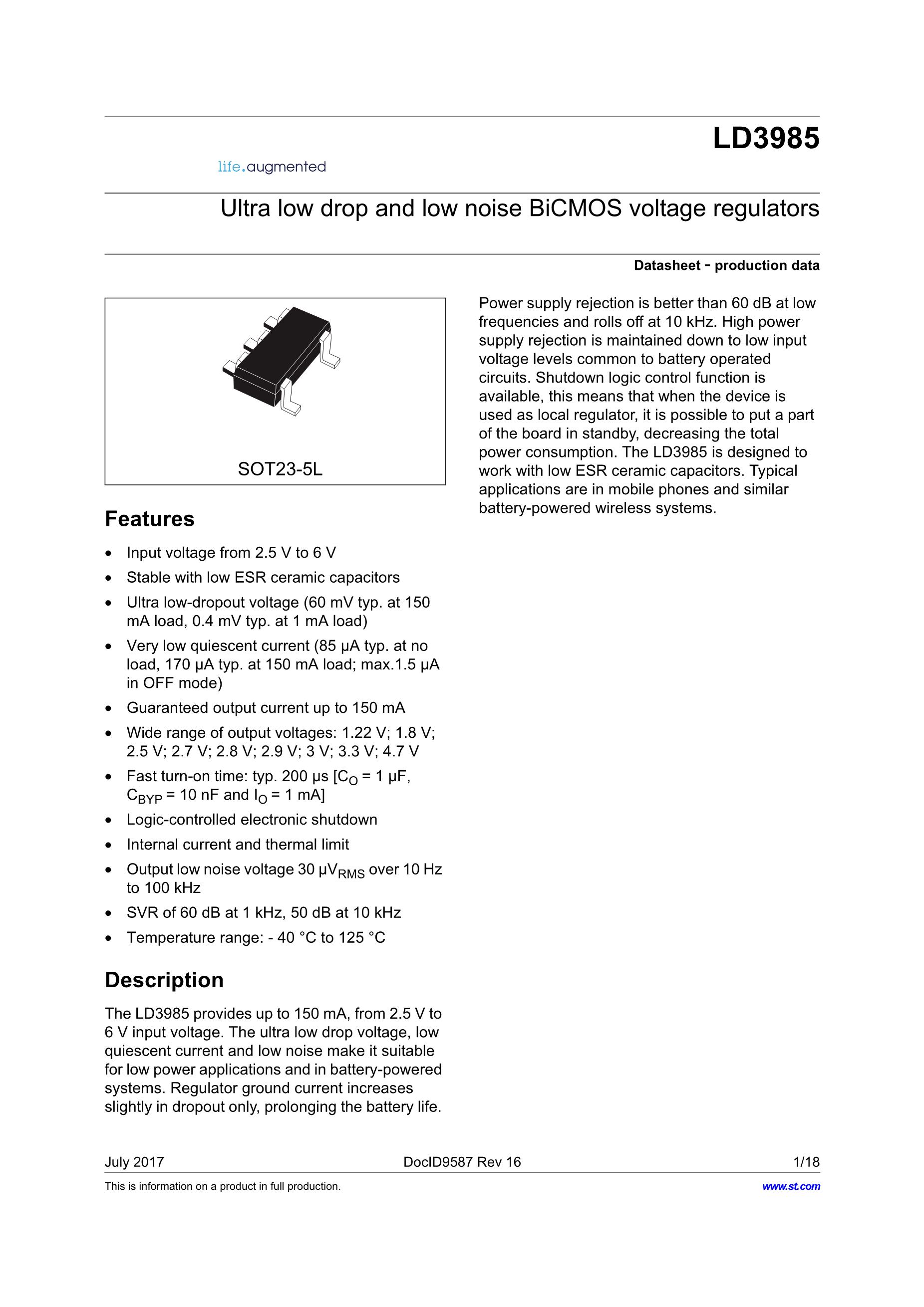 LD3985M30R's pdf picture 1