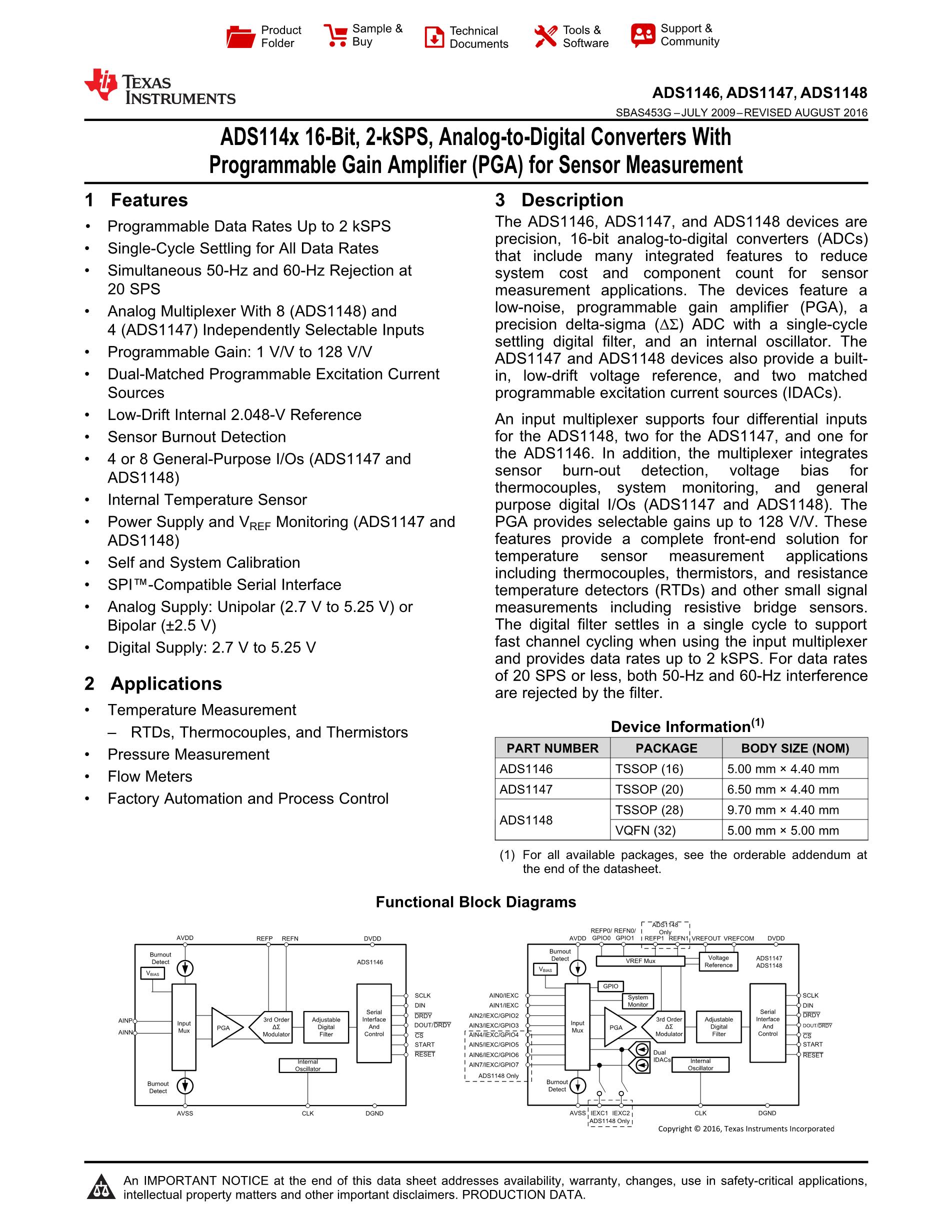 ADS114S06IPBSR's pdf picture 1