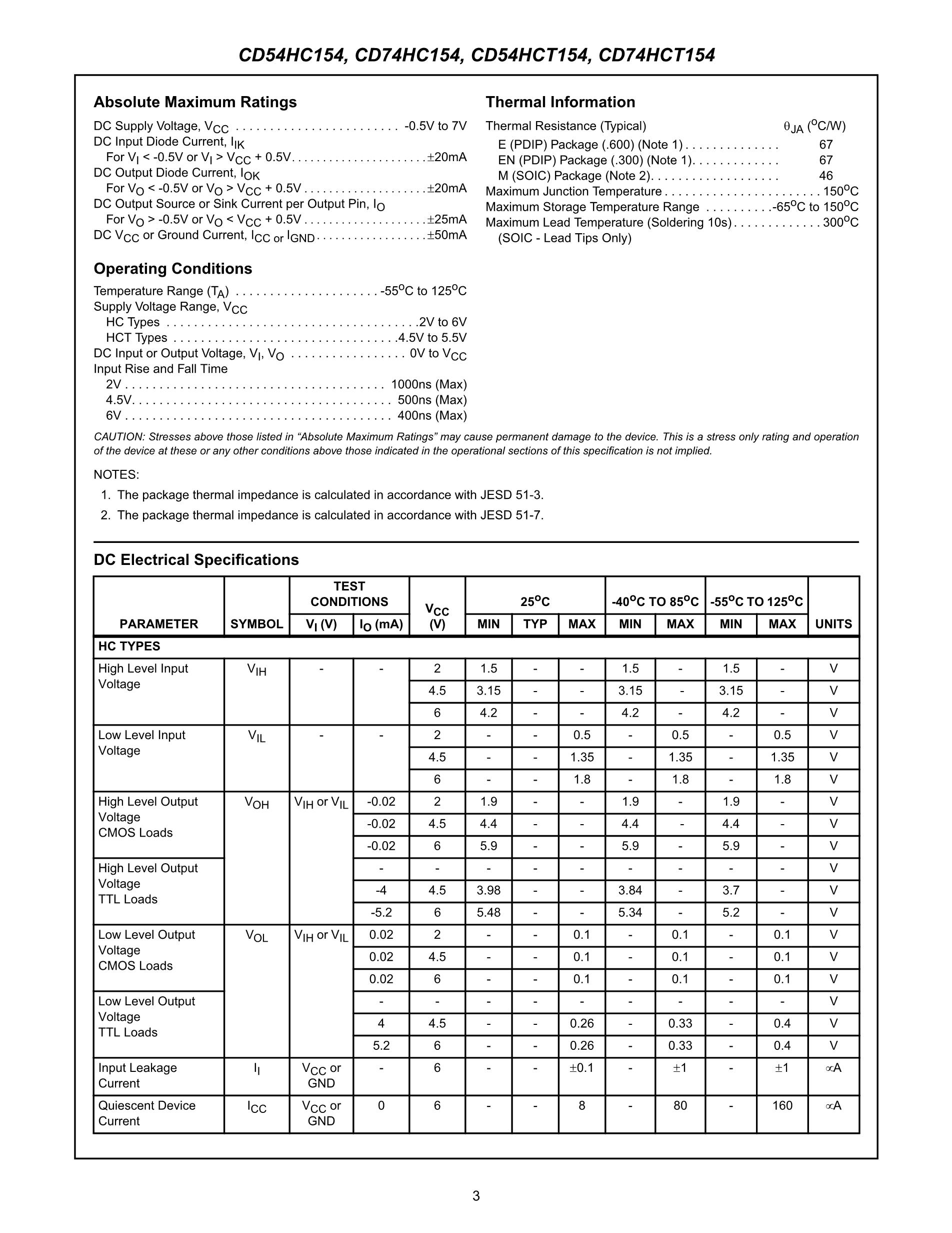 CD74HC154E's pdf picture 3