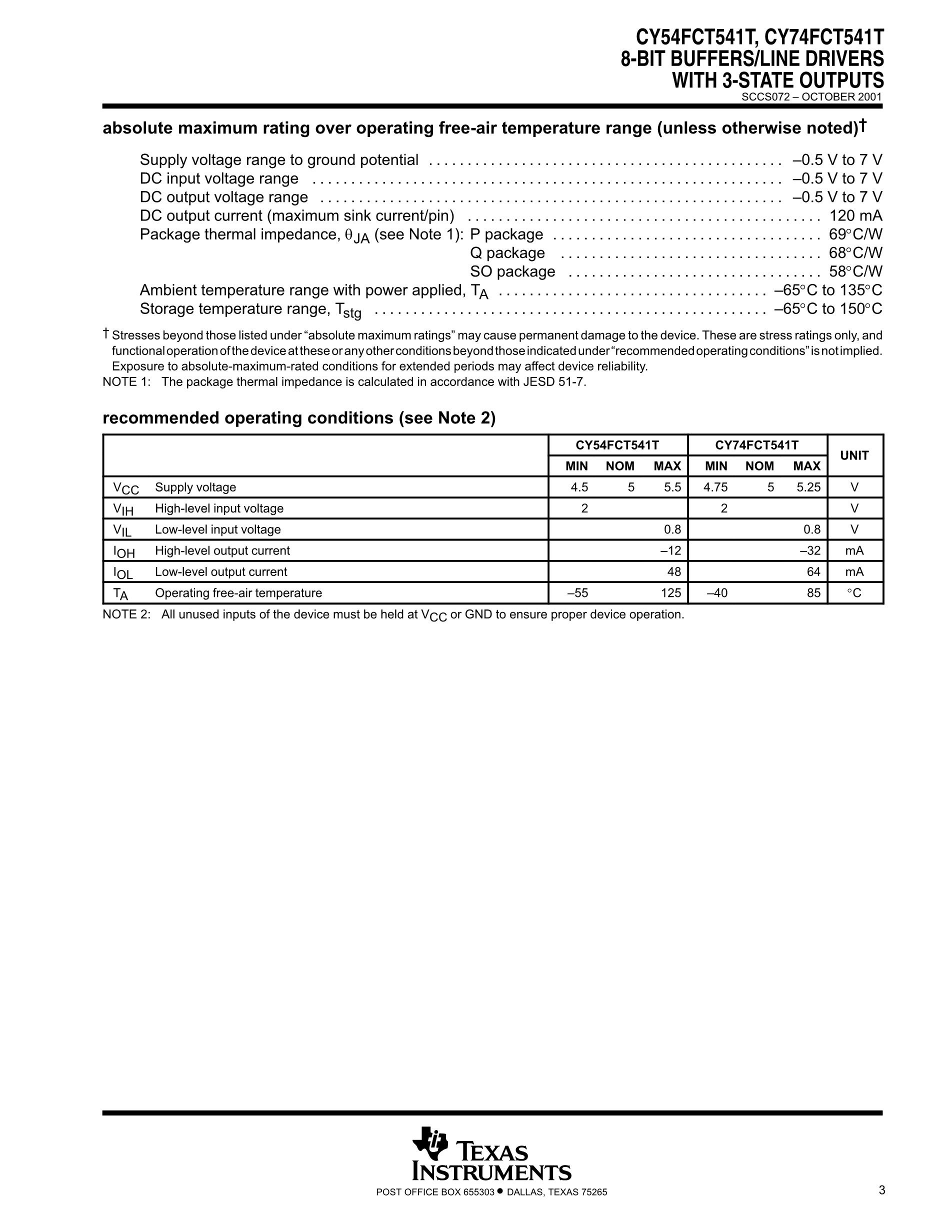 CY74FCT480BTSOCT's pdf picture 3