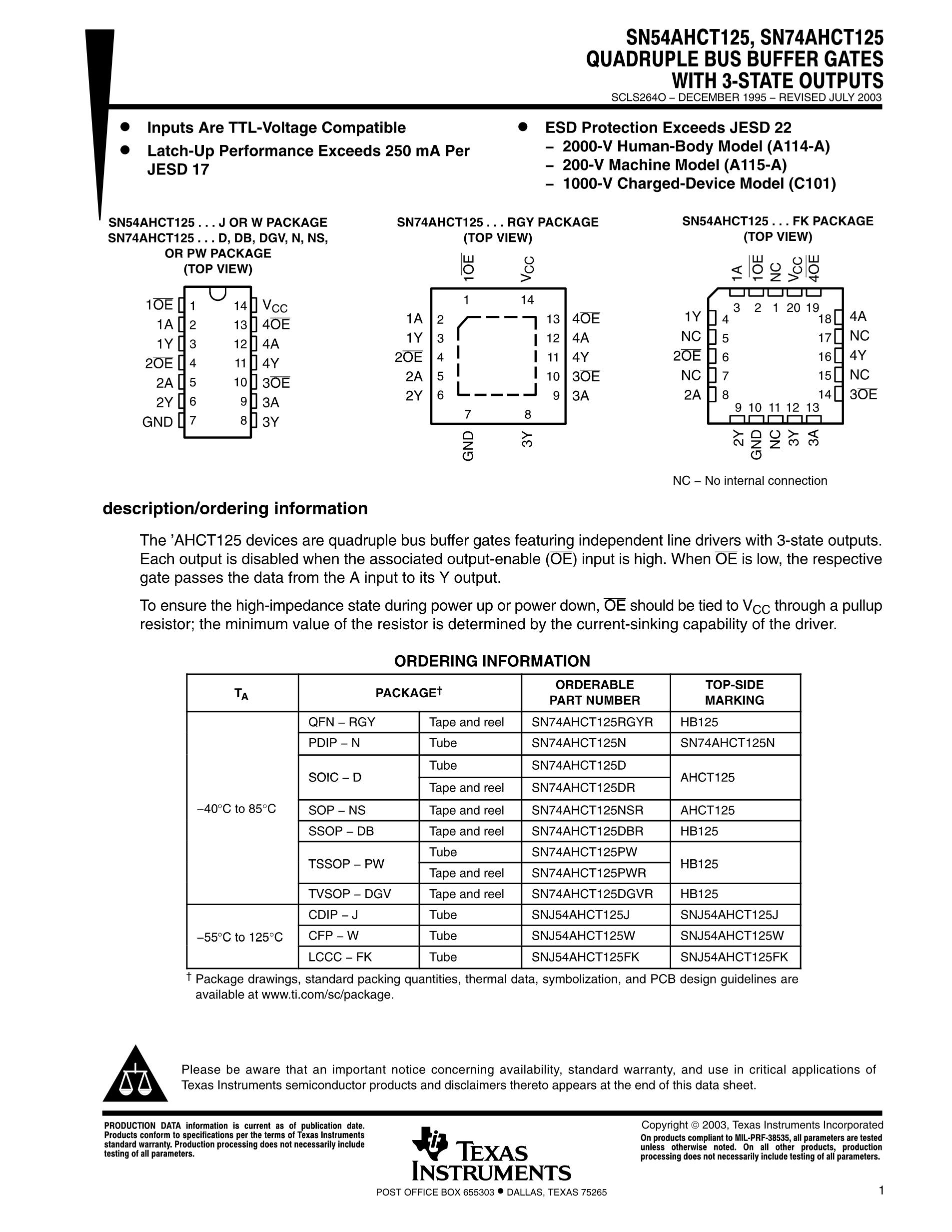 SN74AHC157DGVR's pdf picture 1