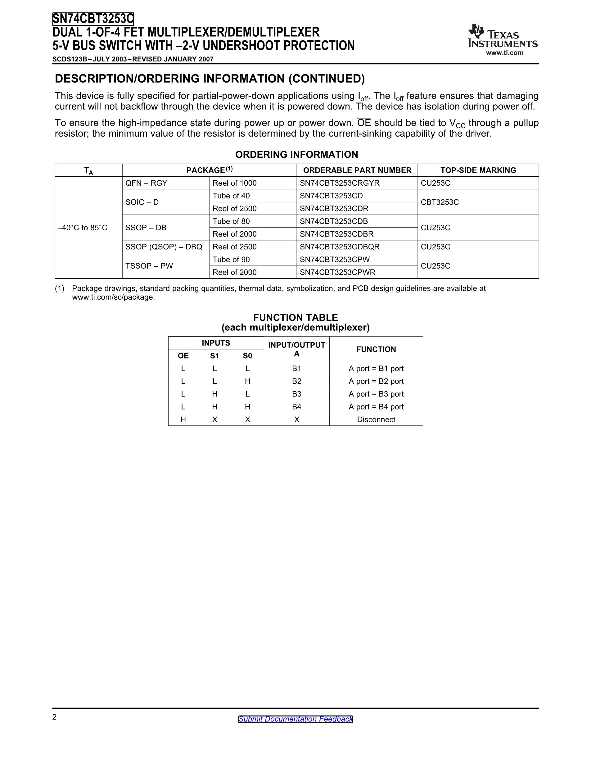 SN74CBT3383CDBR's pdf picture 2