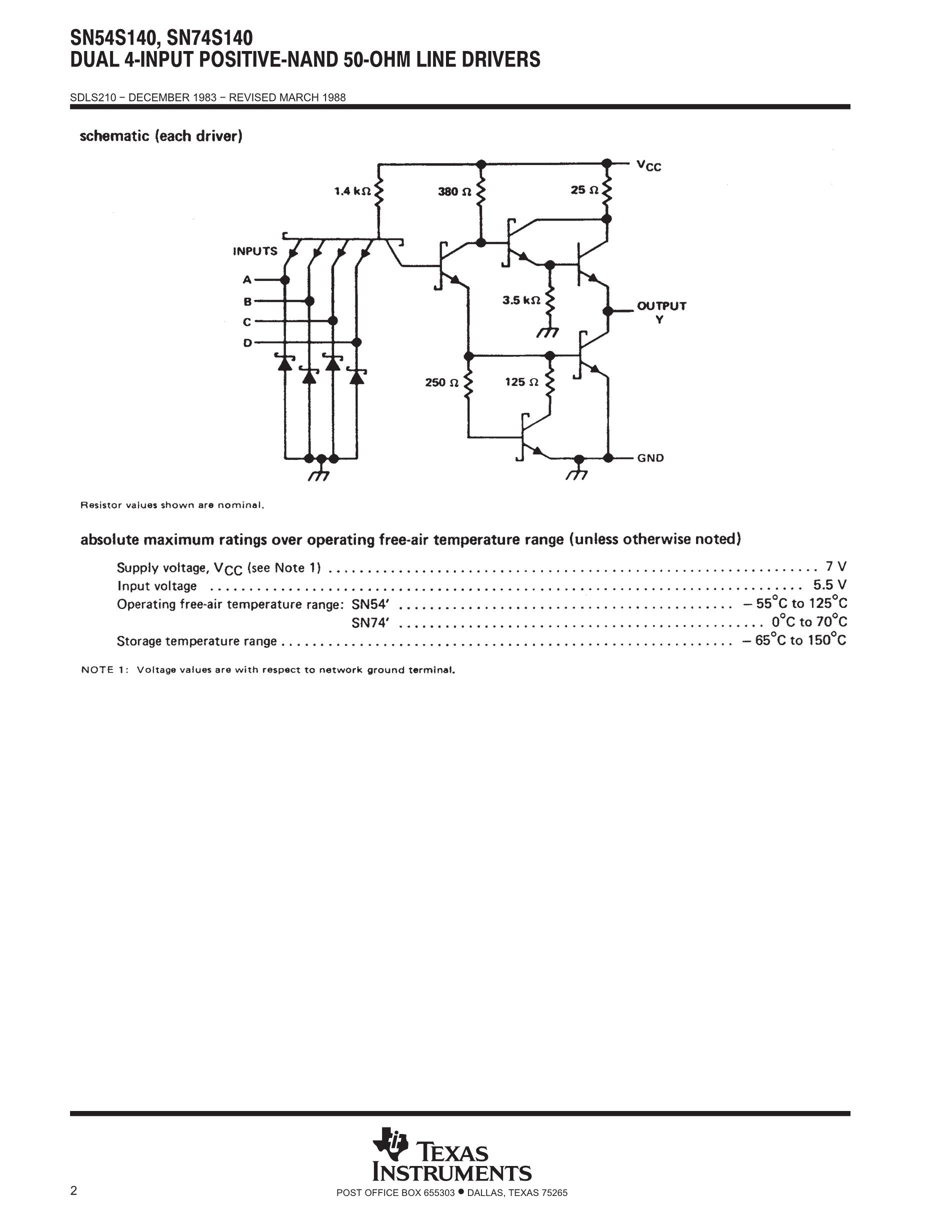 SN74S140N's pdf picture 2