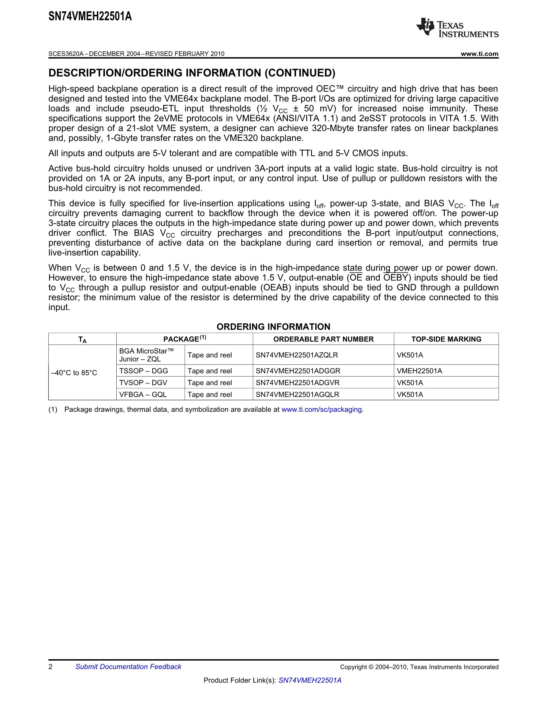 SN74VMEH22501ZQLR's pdf picture 2