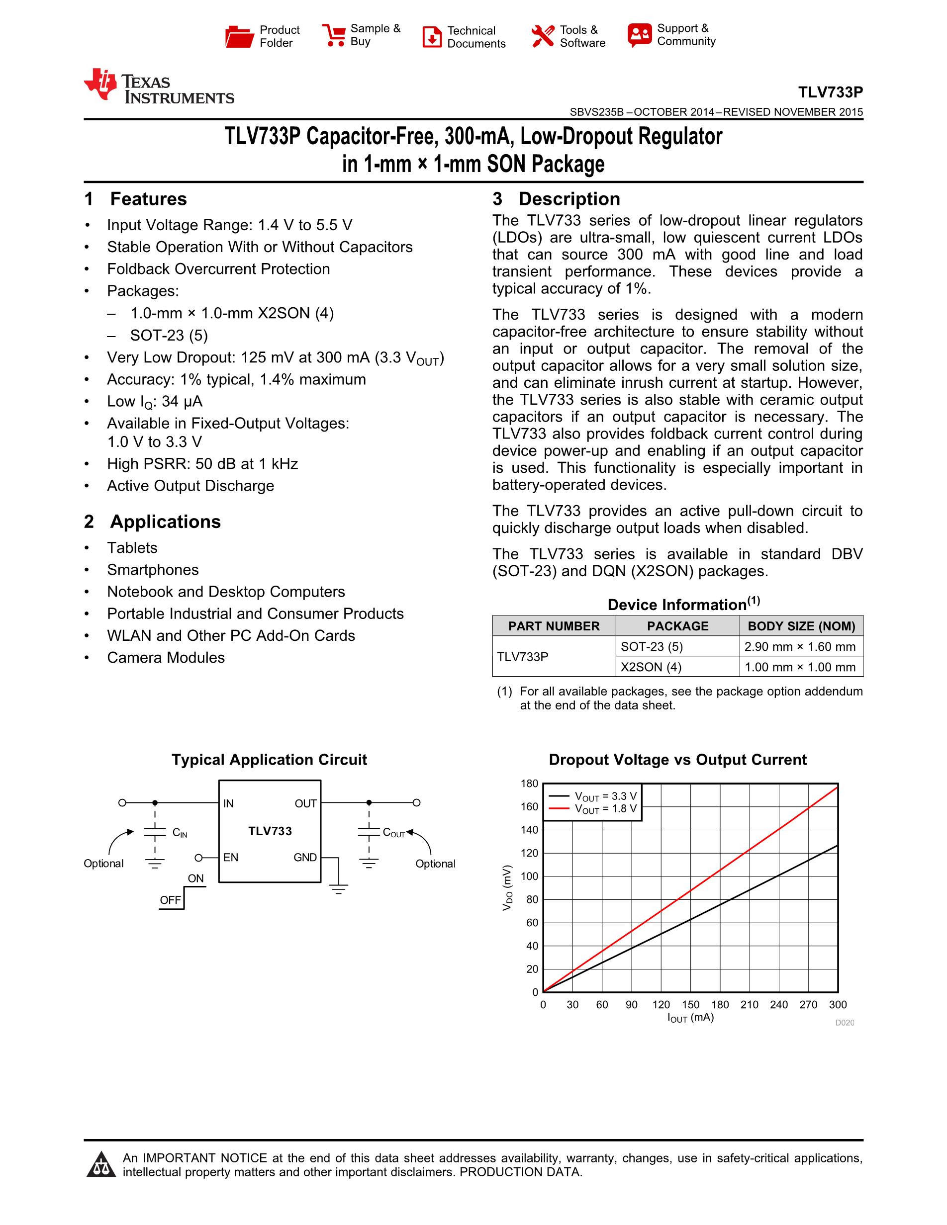 TLV73310PDQNR's pdf picture 1