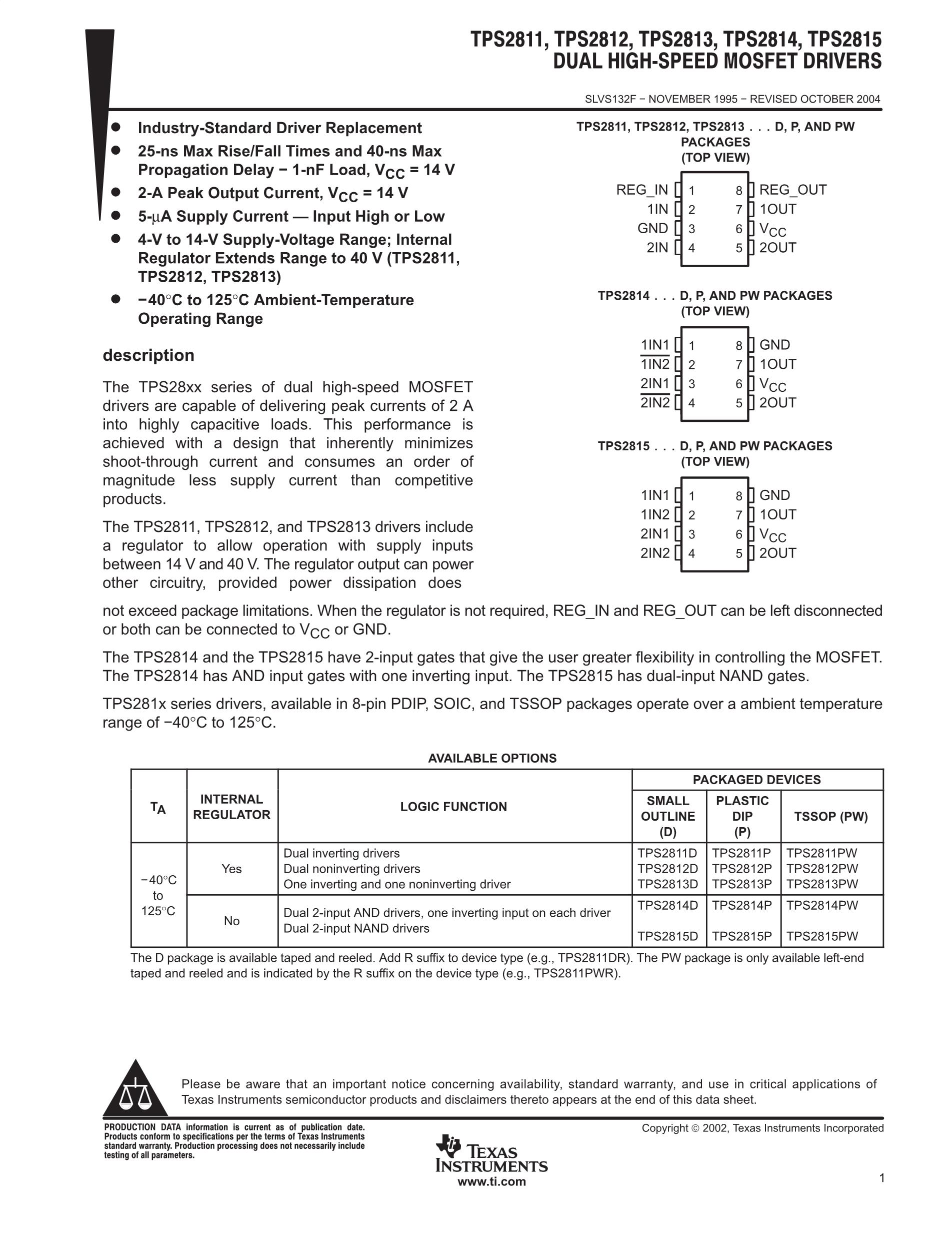TPS2818DBVR's pdf picture 1