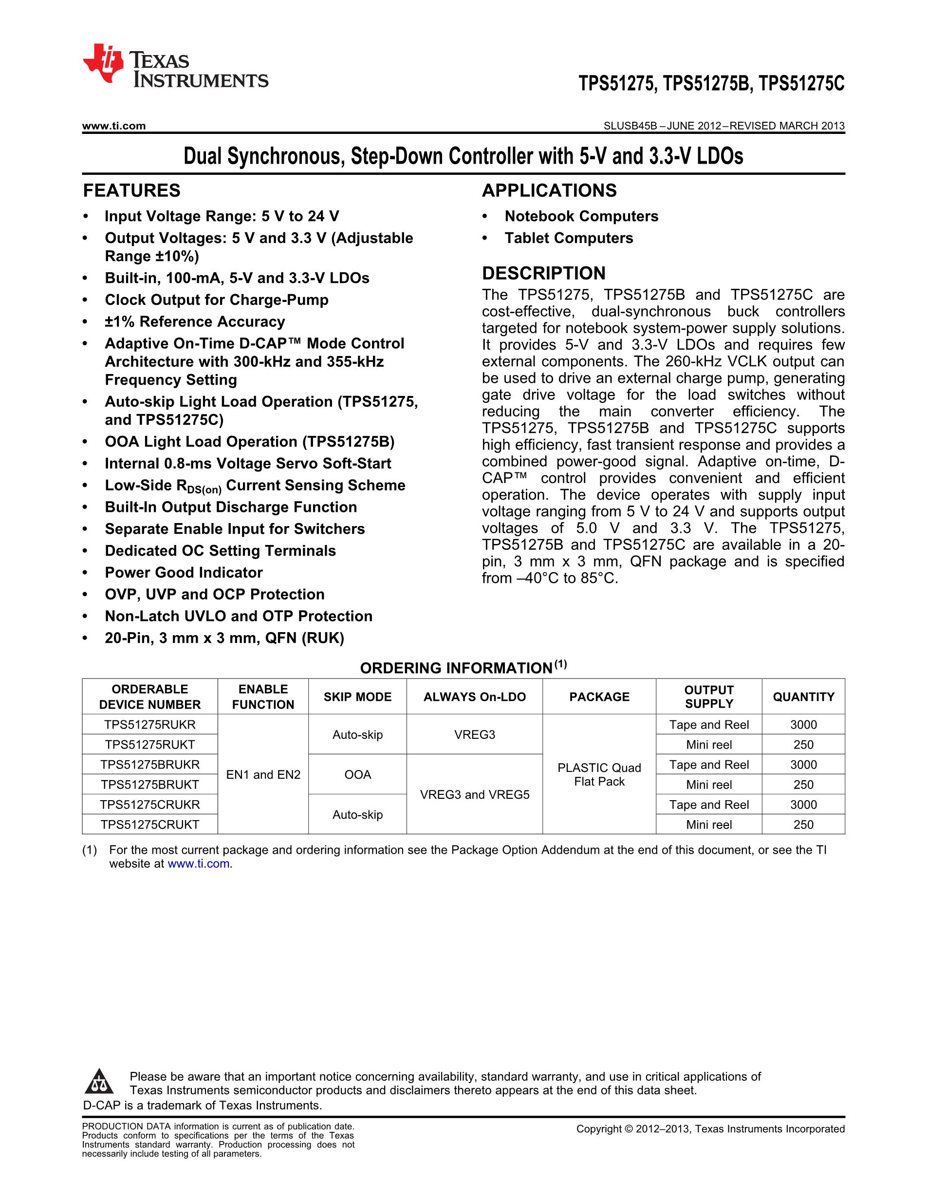 TPS51221RTVR's pdf picture 1