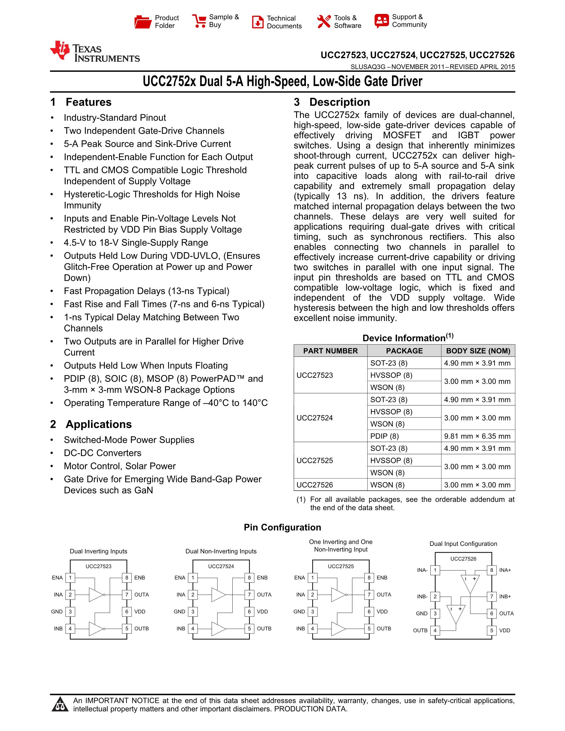 UCC27517DBVR's pdf picture 1