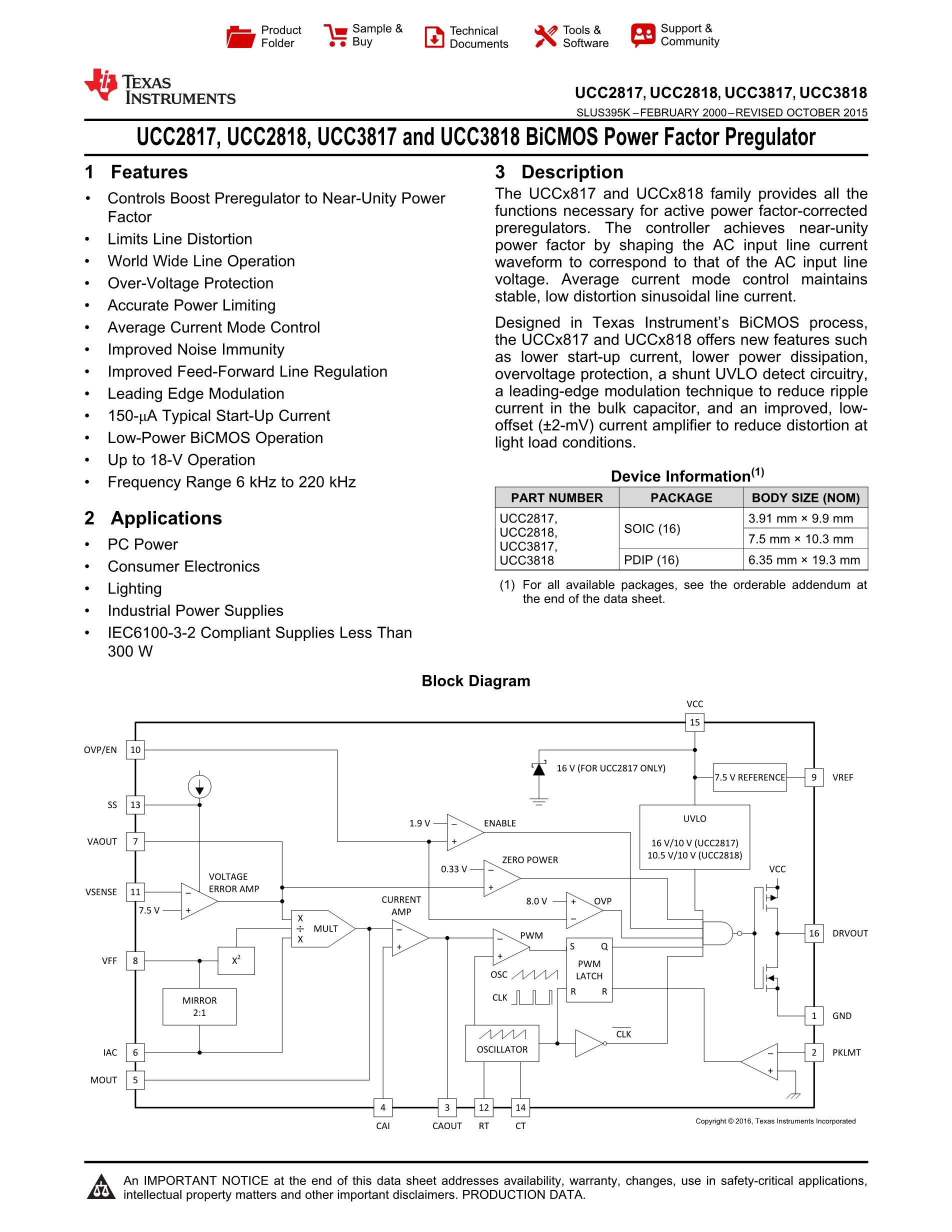 UCC2817D's pdf picture 1