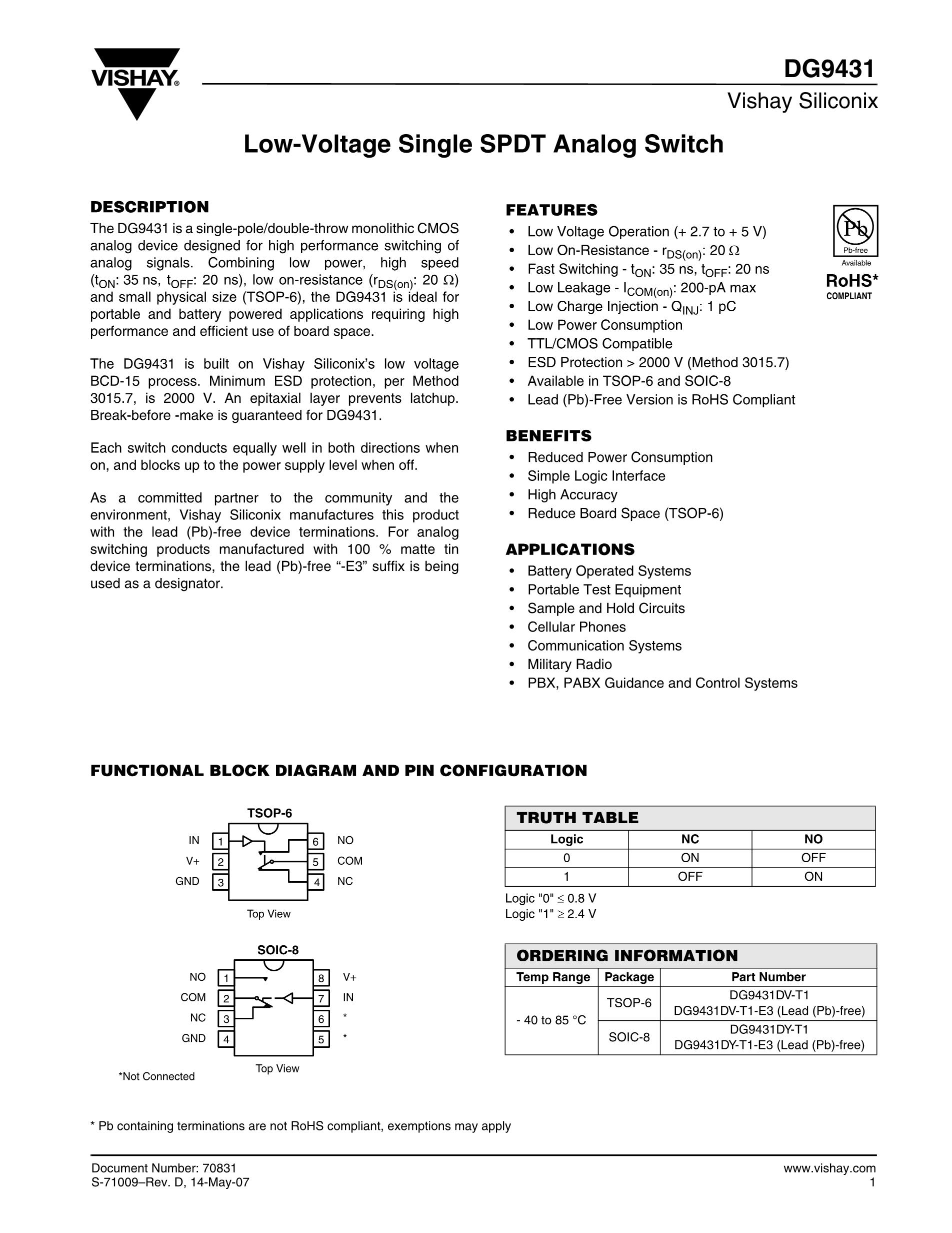 DG9431DV-T1's pdf picture 1