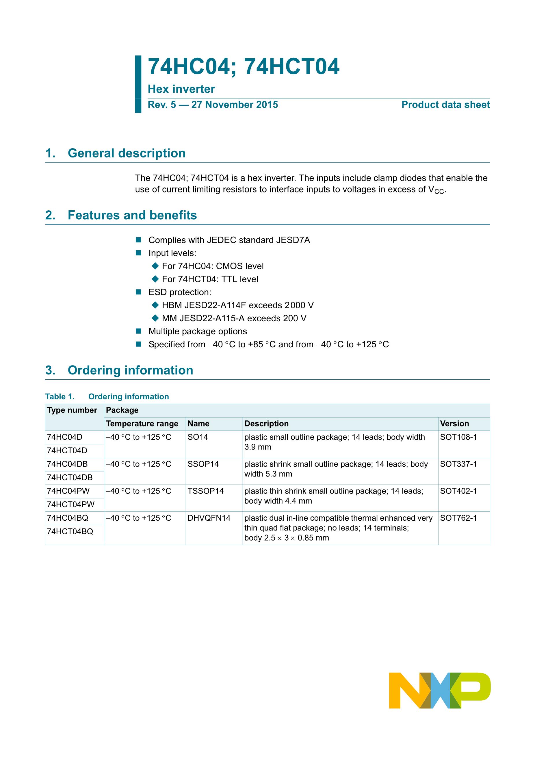 74HCT03D's pdf picture 1