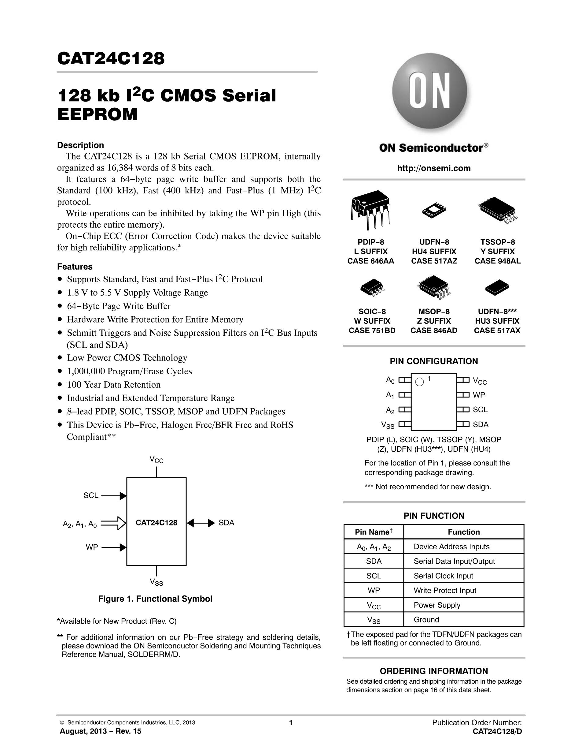 CAT24C128WI-GT3's pdf picture 1