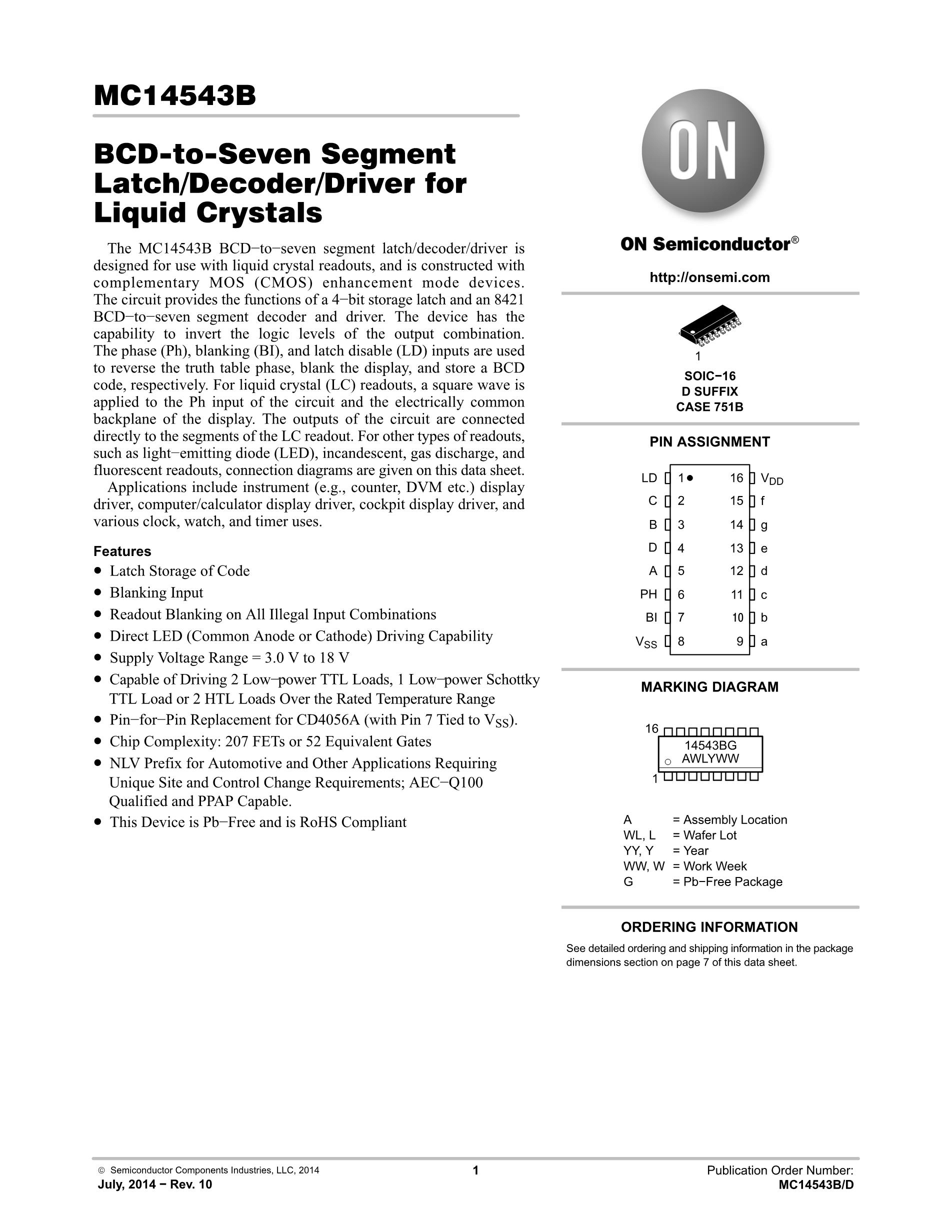 MC14543BD's pdf picture 1