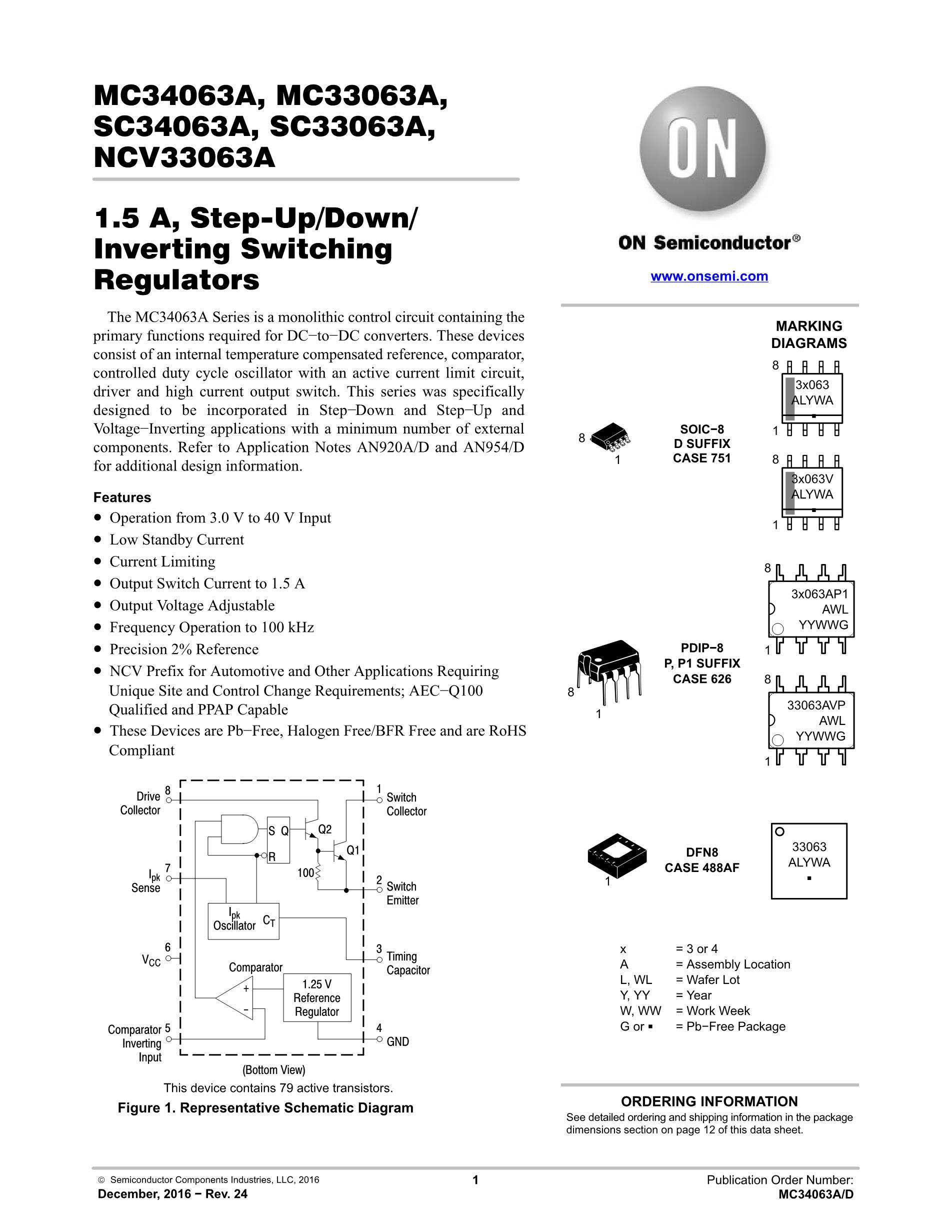 MC33063ADR2G's pdf picture 1