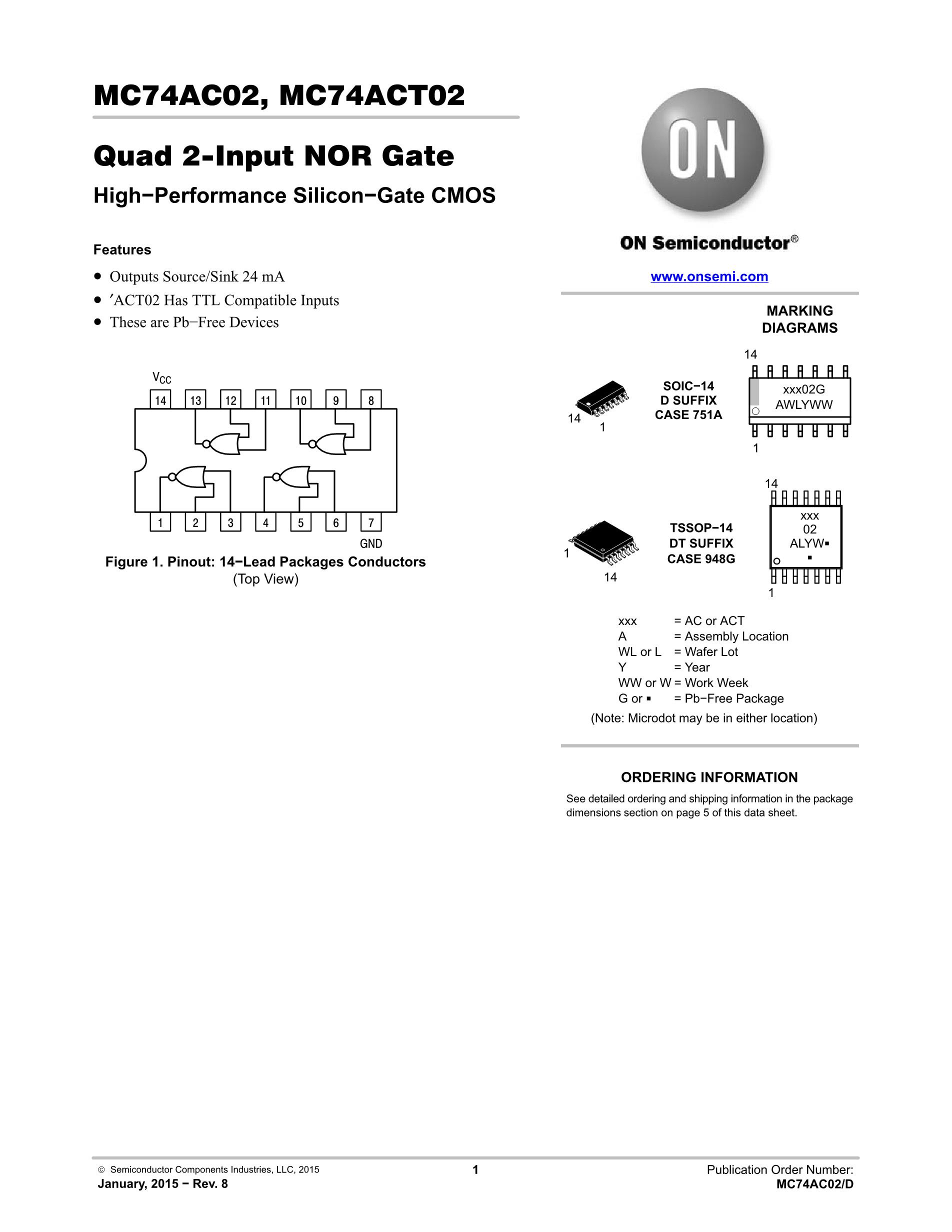 MC74AC00D's pdf picture 1