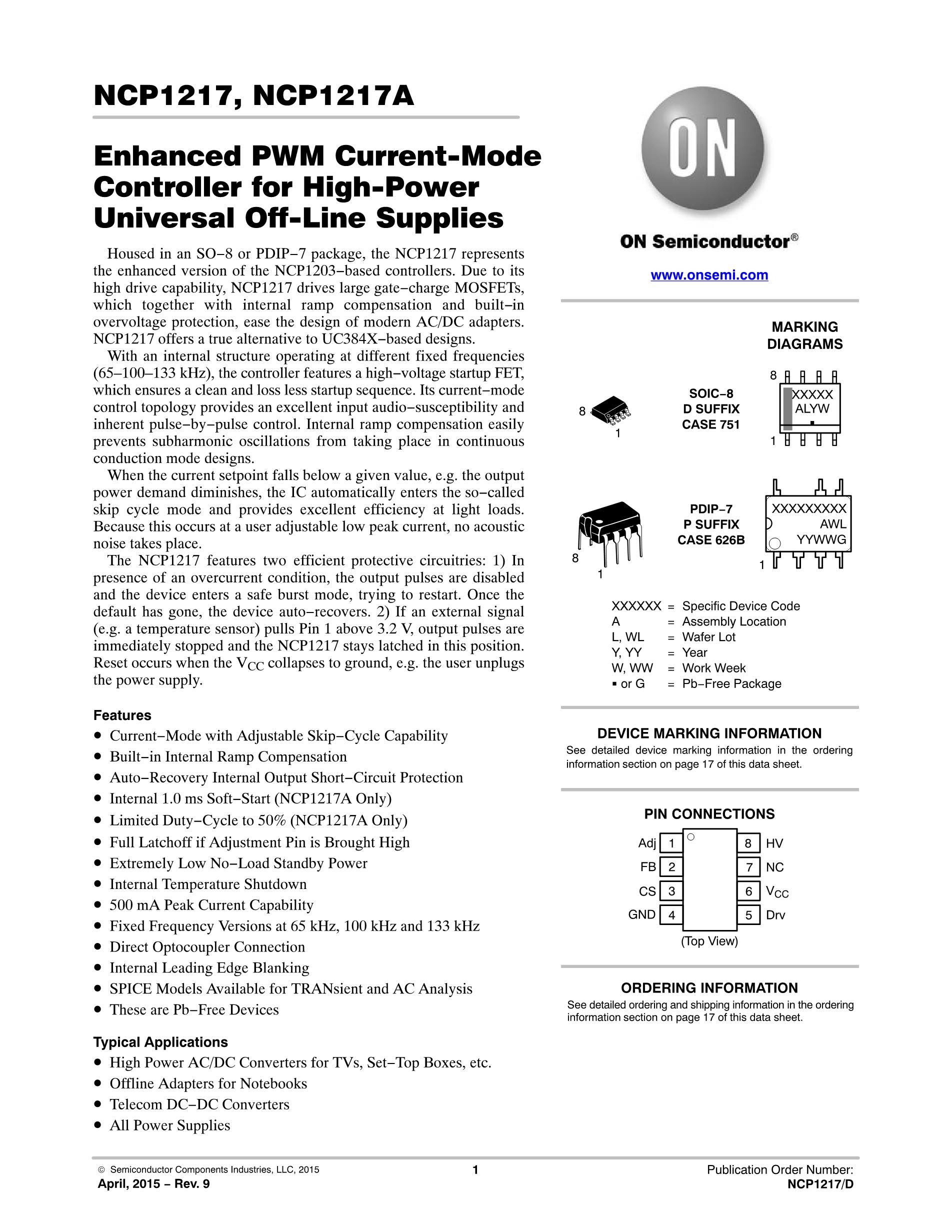 NCP1216AD65R2G's pdf picture 1