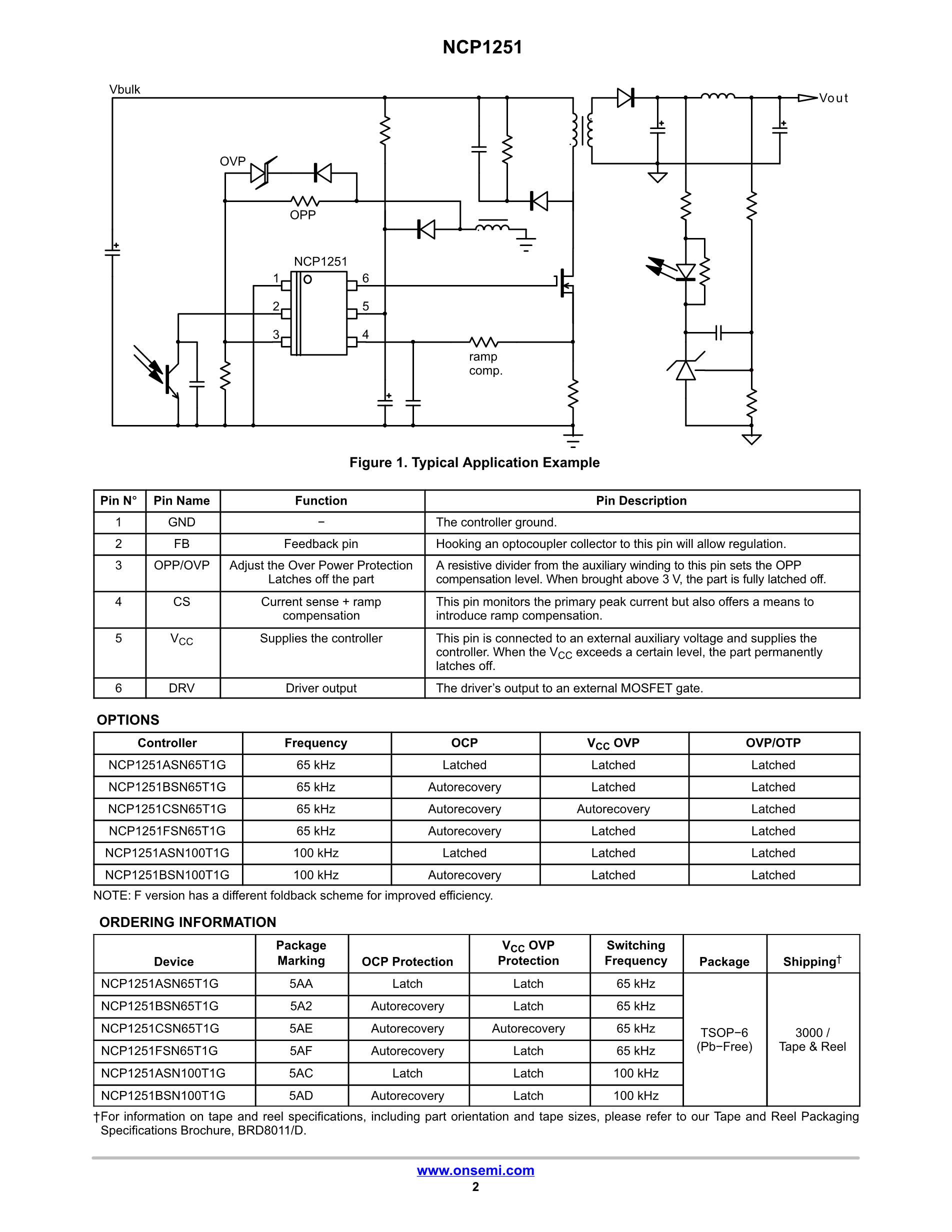 NCP1252ADR2G(5pcs)'s pdf picture 2