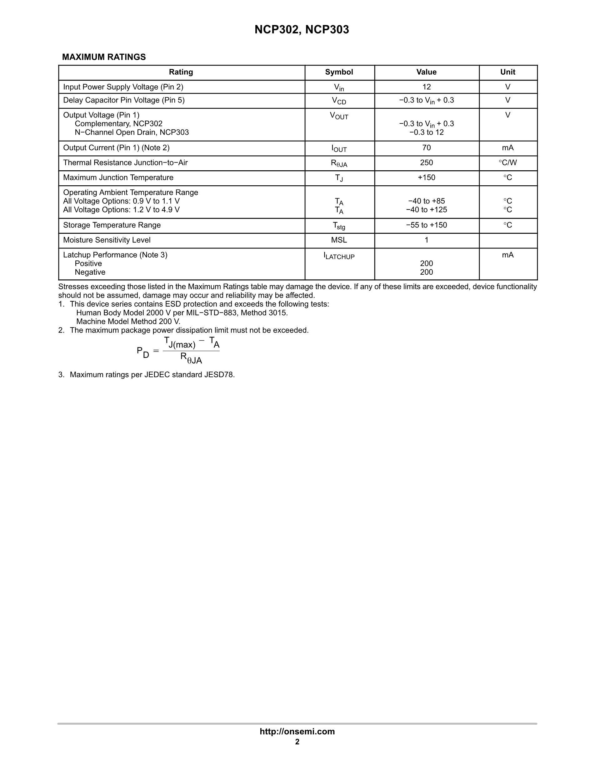 NCP303LSN16T1G's pdf picture 2