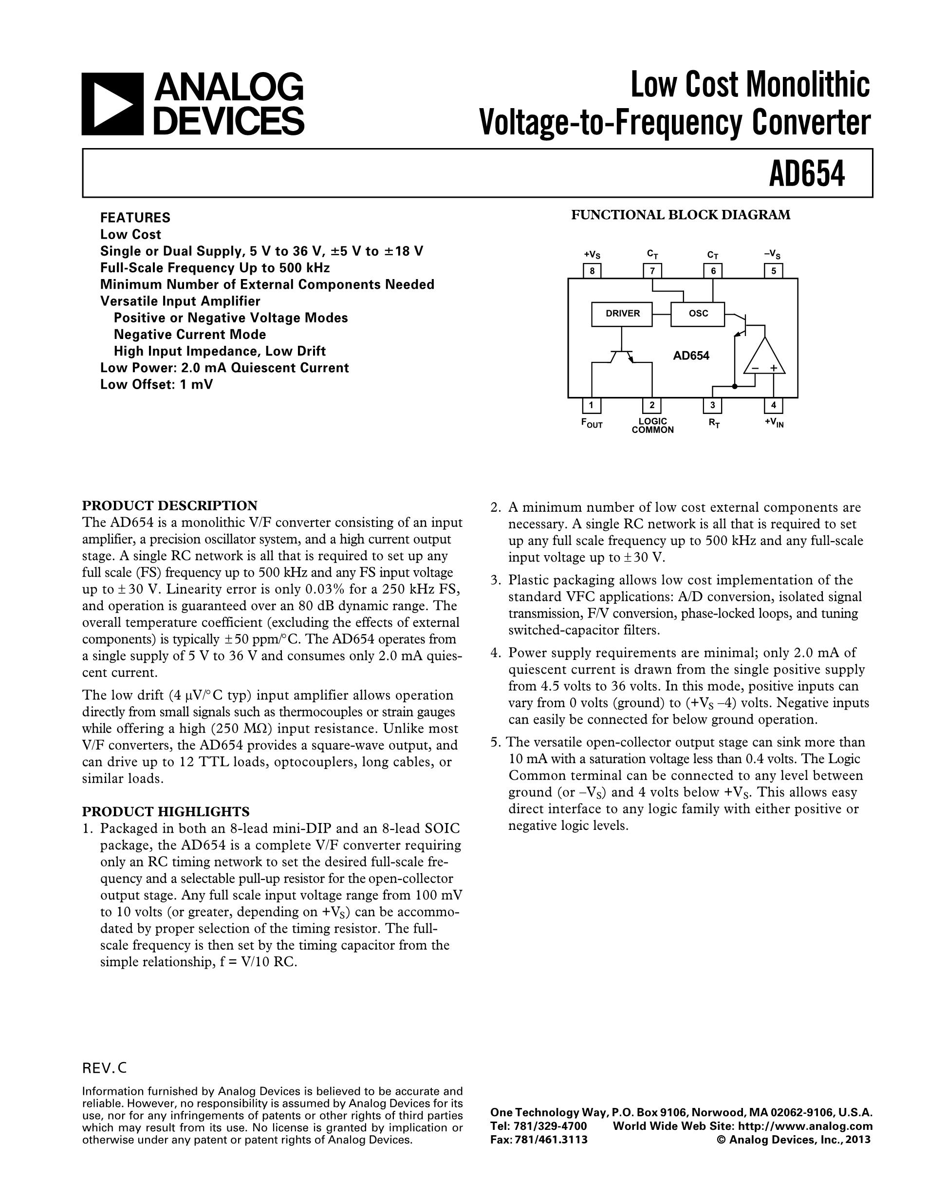 AD654JNZ's pdf picture 1