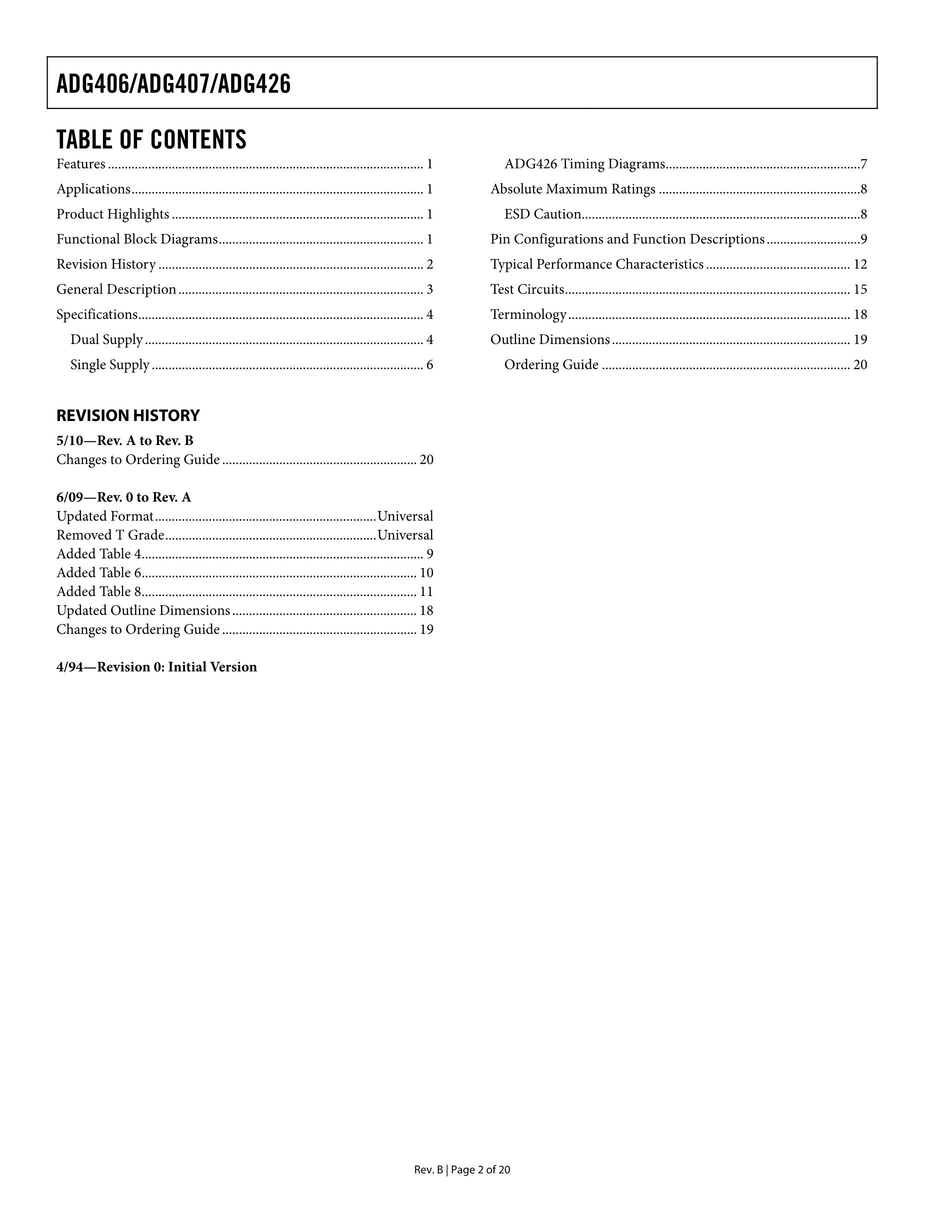 ADG426BNZ's pdf picture 2