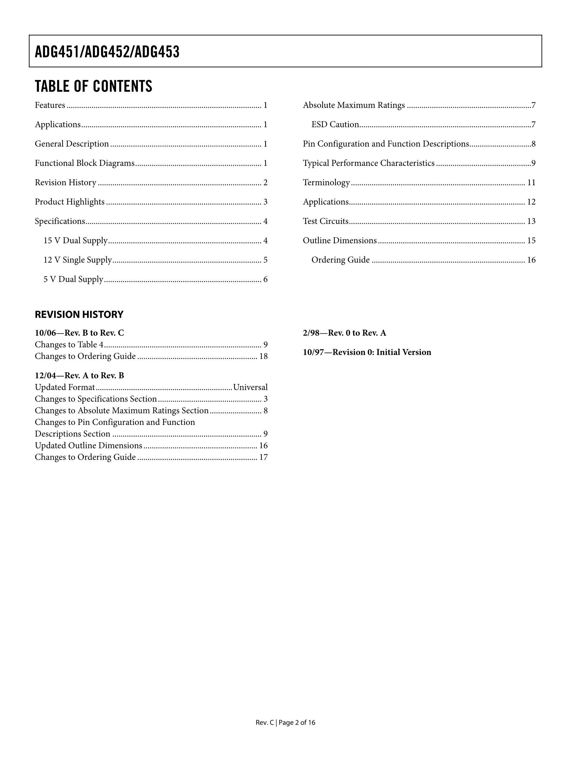 ADG453BNZ's pdf picture 2