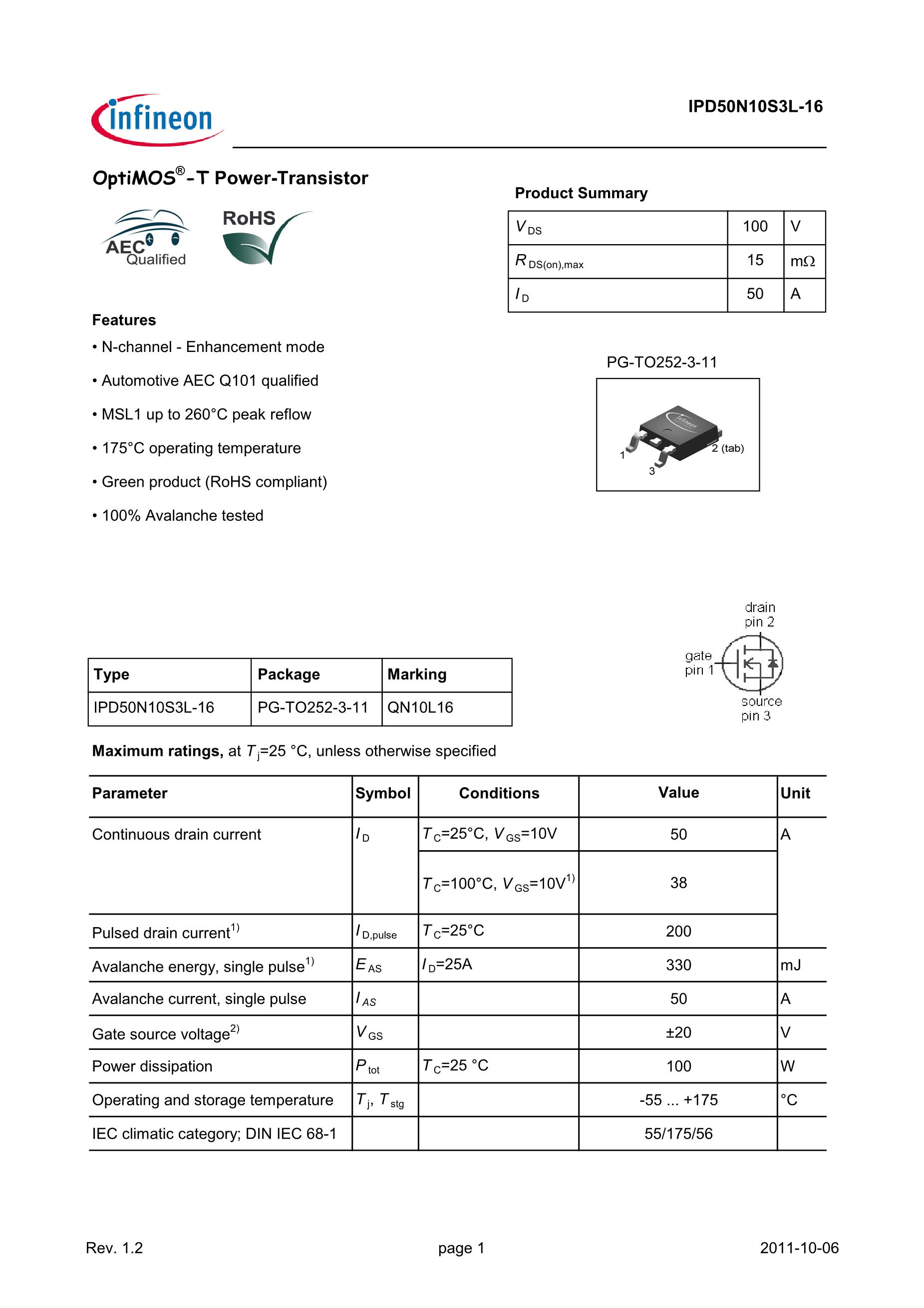 IPD50N10S3L-16's pdf picture 1
