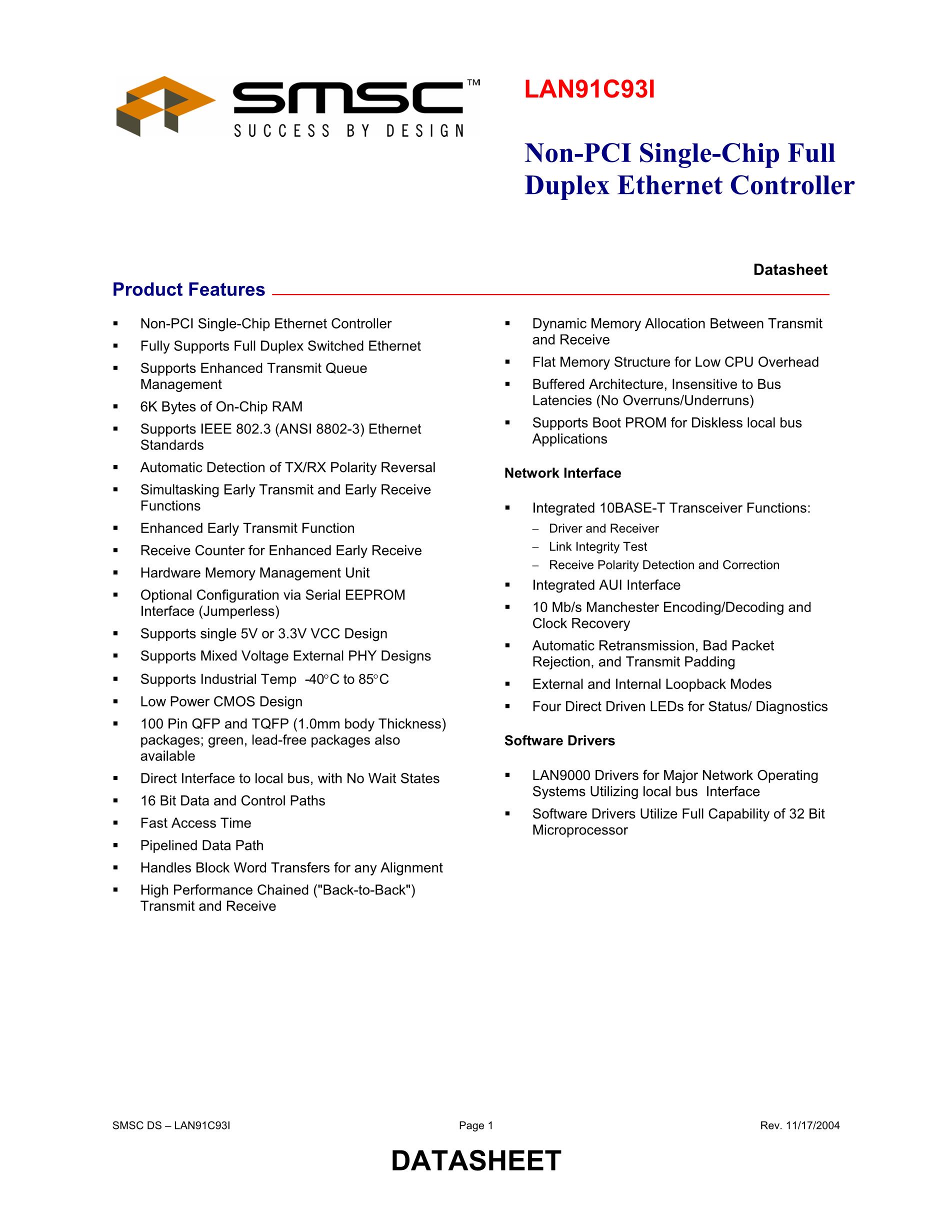 LAN91C113-NS's pdf picture 1