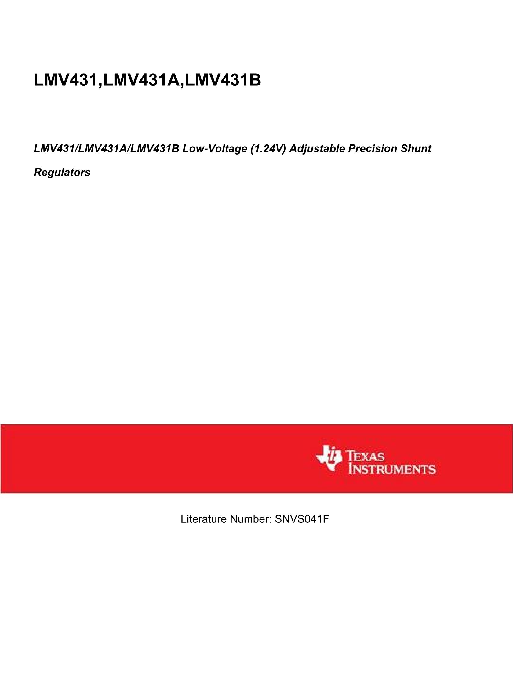 LMV431AIM5's pdf picture 1