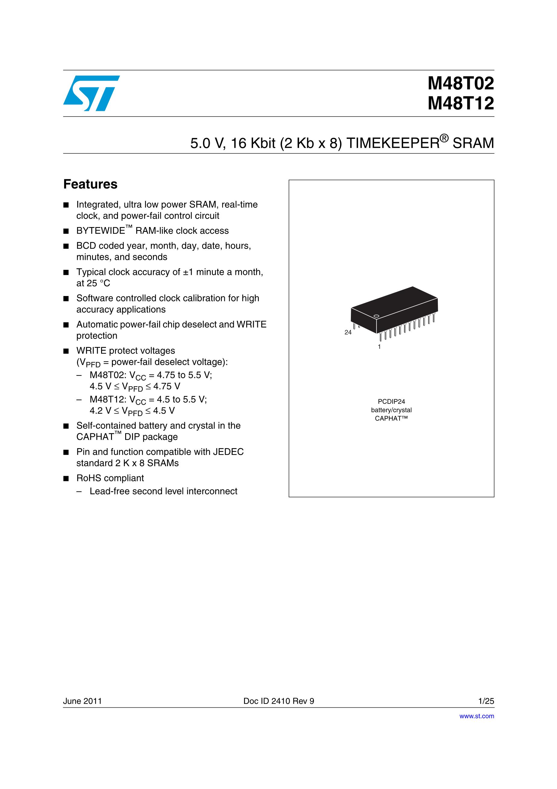 M48T12-150PC1's pdf picture 1
