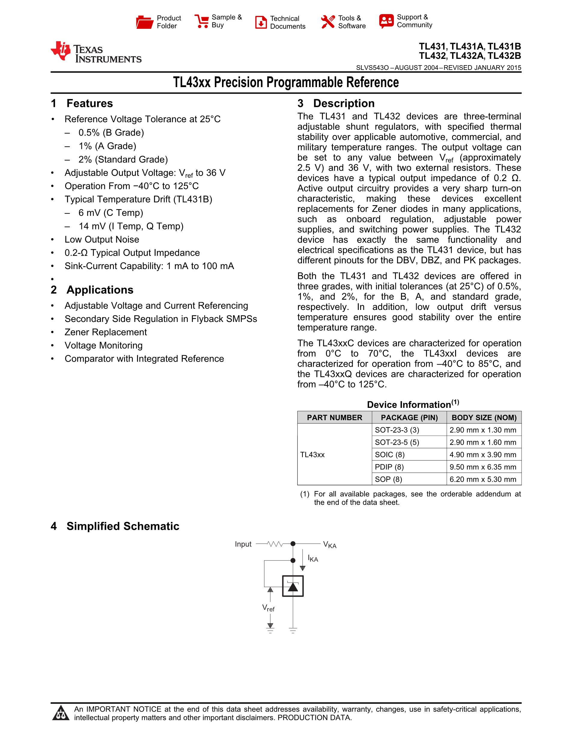 TL431CDR(5pcs)'s pdf picture 1