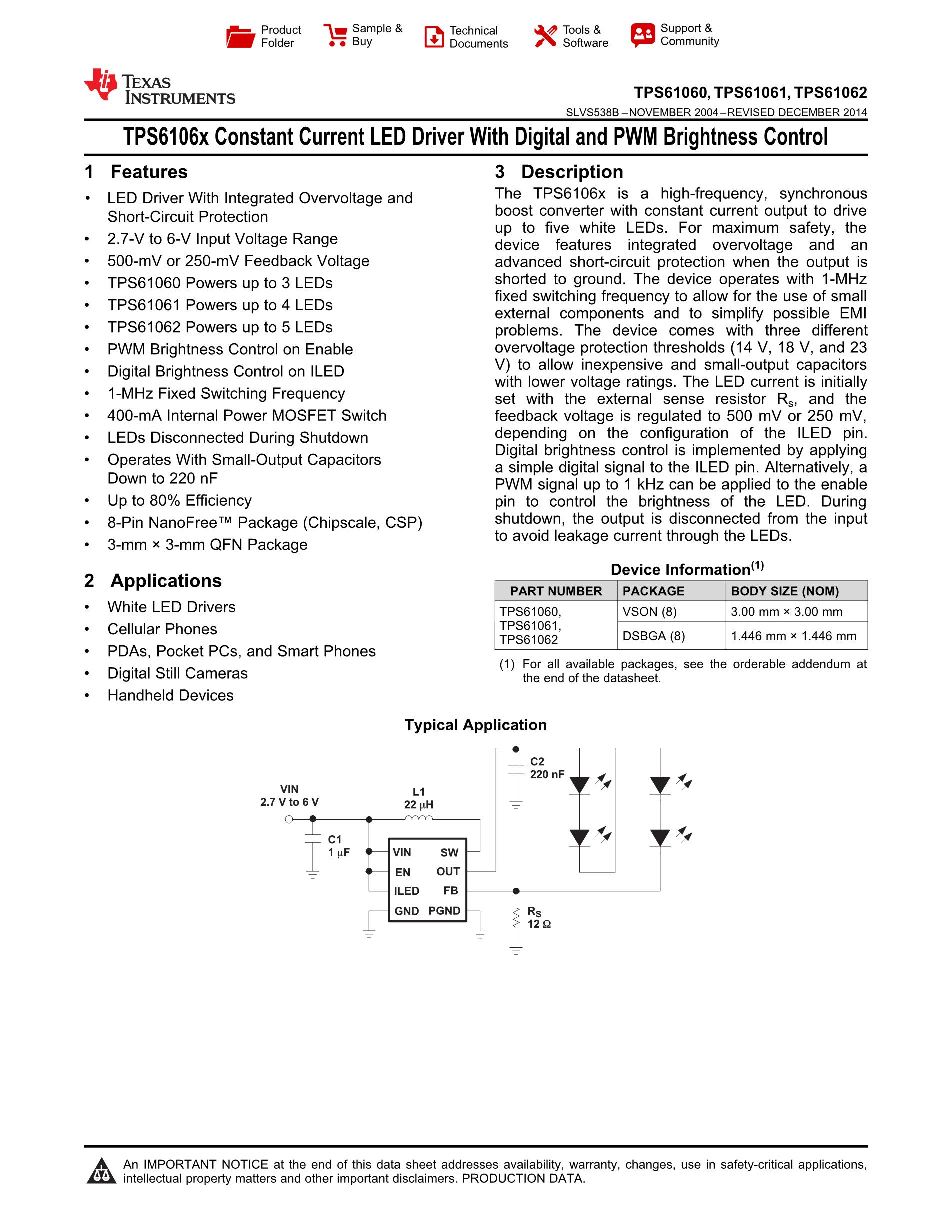TPS610981DSET's pdf picture 1
